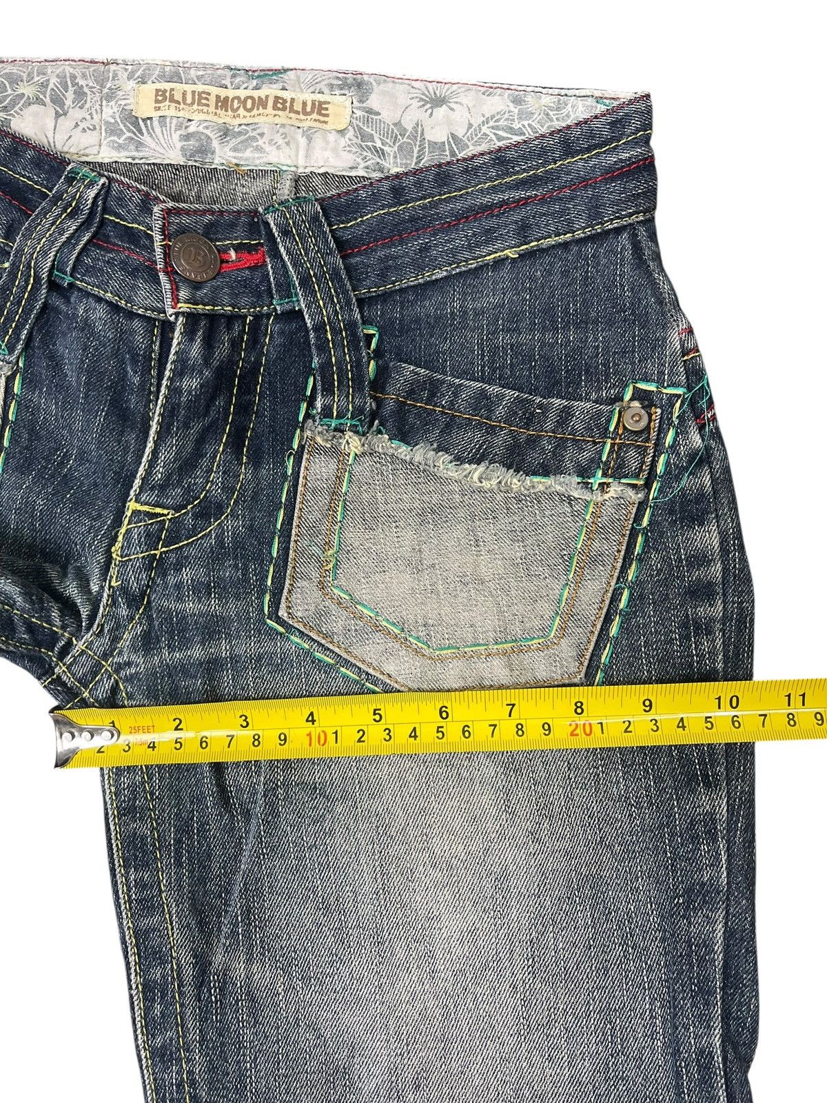 Japanese Brand Vintage Blue Moon Blue Jeans Streetwear Size US 29 - 12 Thumbnail