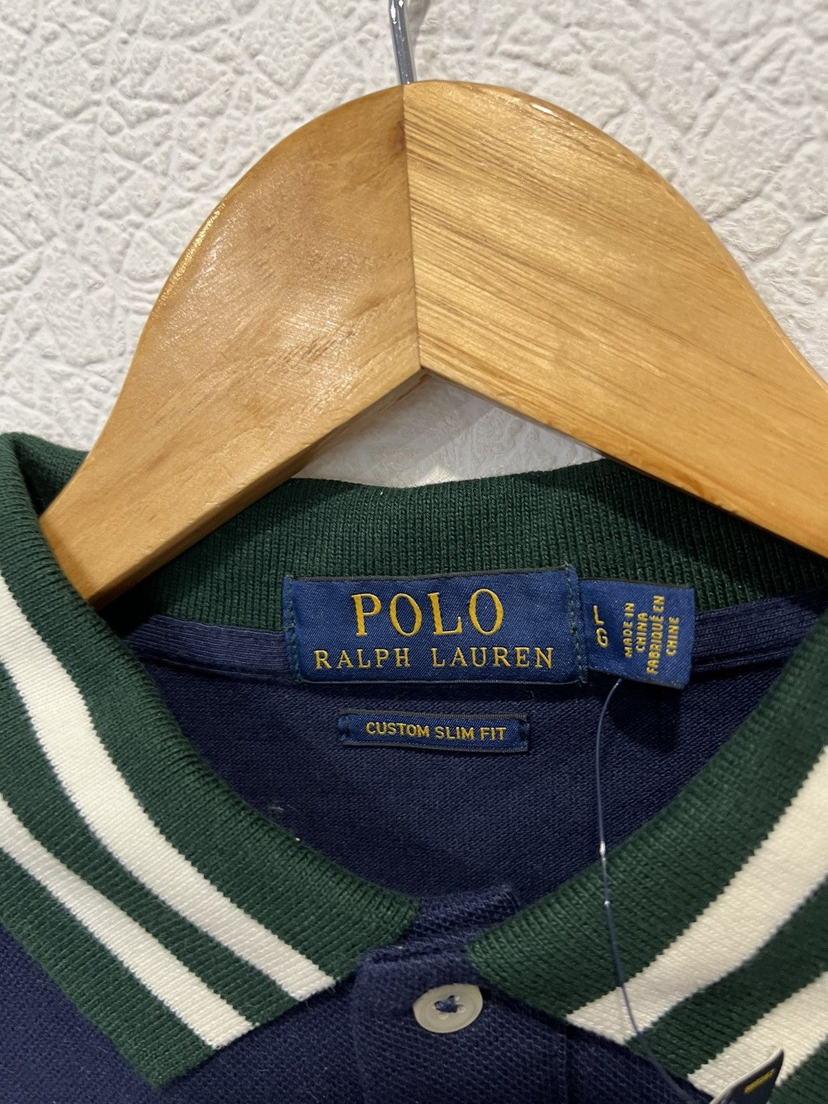 Vintage NWT Vintage Polo Ralph Lauren Blue Polo Shirt 90’s Size US L / EU 52-54 / 3 - 3 Thumbnail