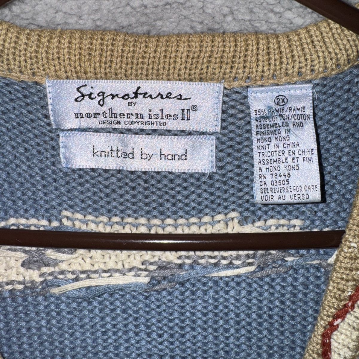Vintage Signature Northern Isle Sweater Vest Size XXL / US 16-18 / IT 52-54 - 2 Thumbnail