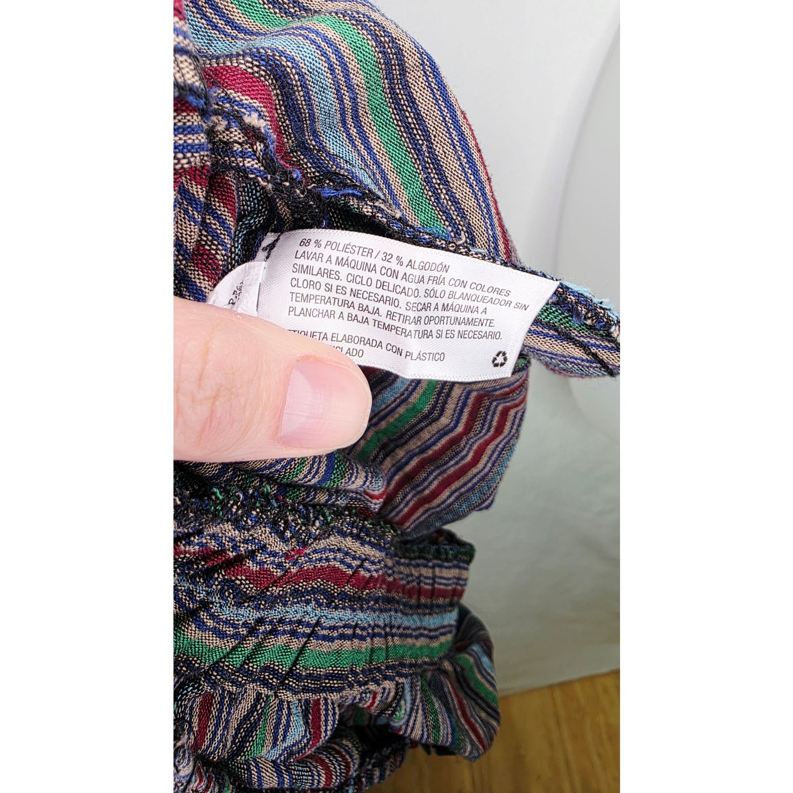 Other Wild Fable Striped Boho Romper Festival Summer Cottagecore Size L / US 10 / IT 46 - 9 Thumbnail