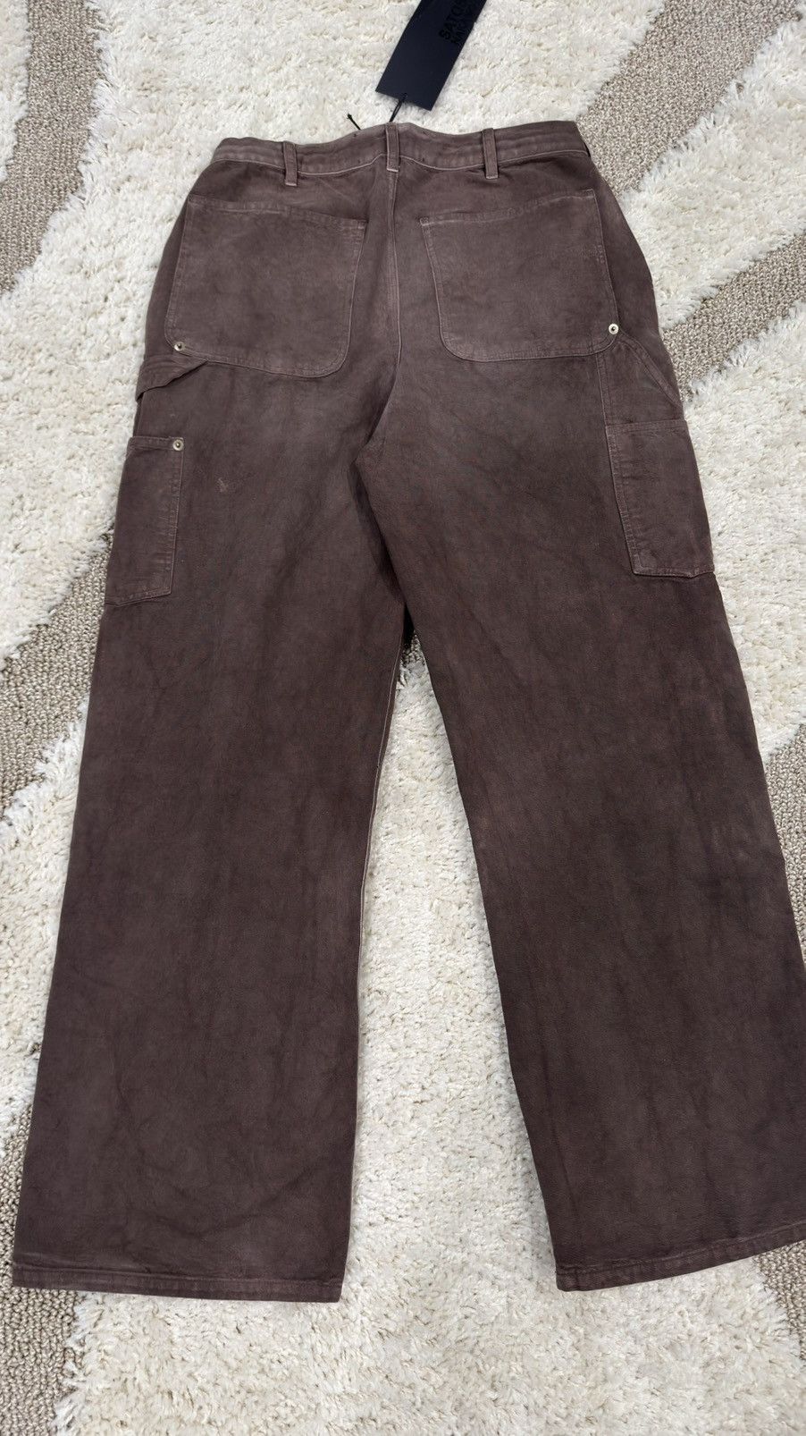 Satoshi Nakamoto Satoshi Nakamoto Studded Brown Carpenter Pants Size US 32 / EU 48 - 9 Thumbnail