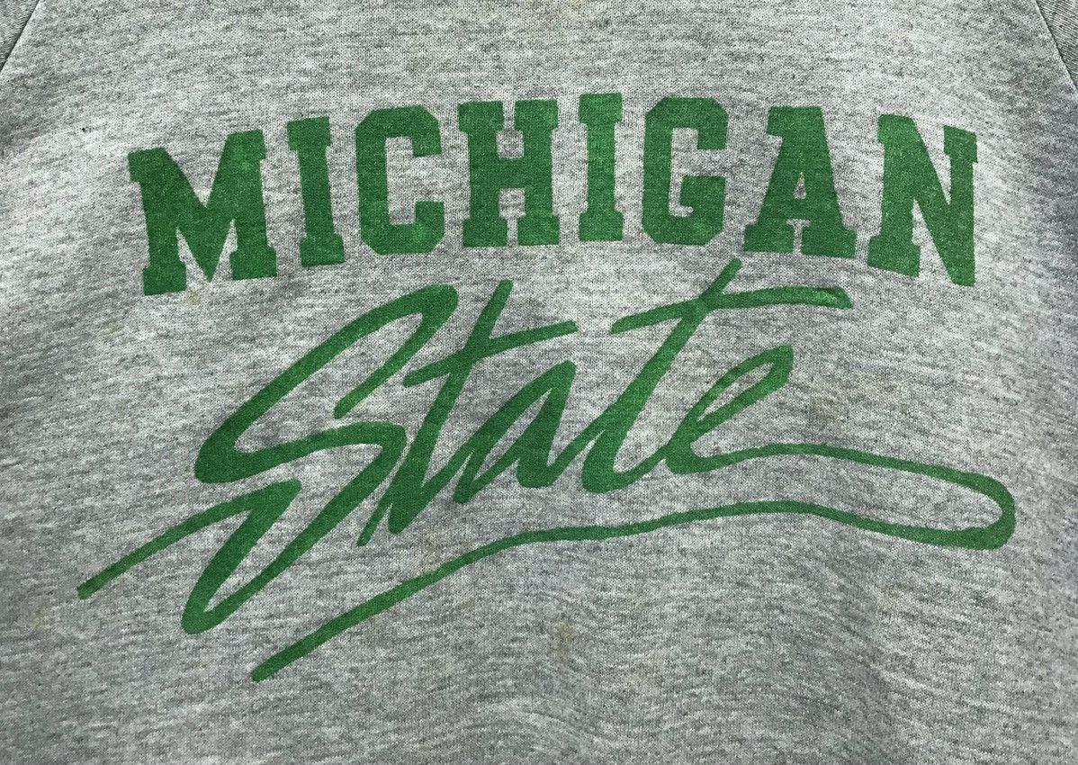 Fruit Of The Loom × Vintage Fruit Of The Loom Michigan State Made In Usa Sweatshirt Size US L / EU 52-54 / 3 - 3 Thumbnail