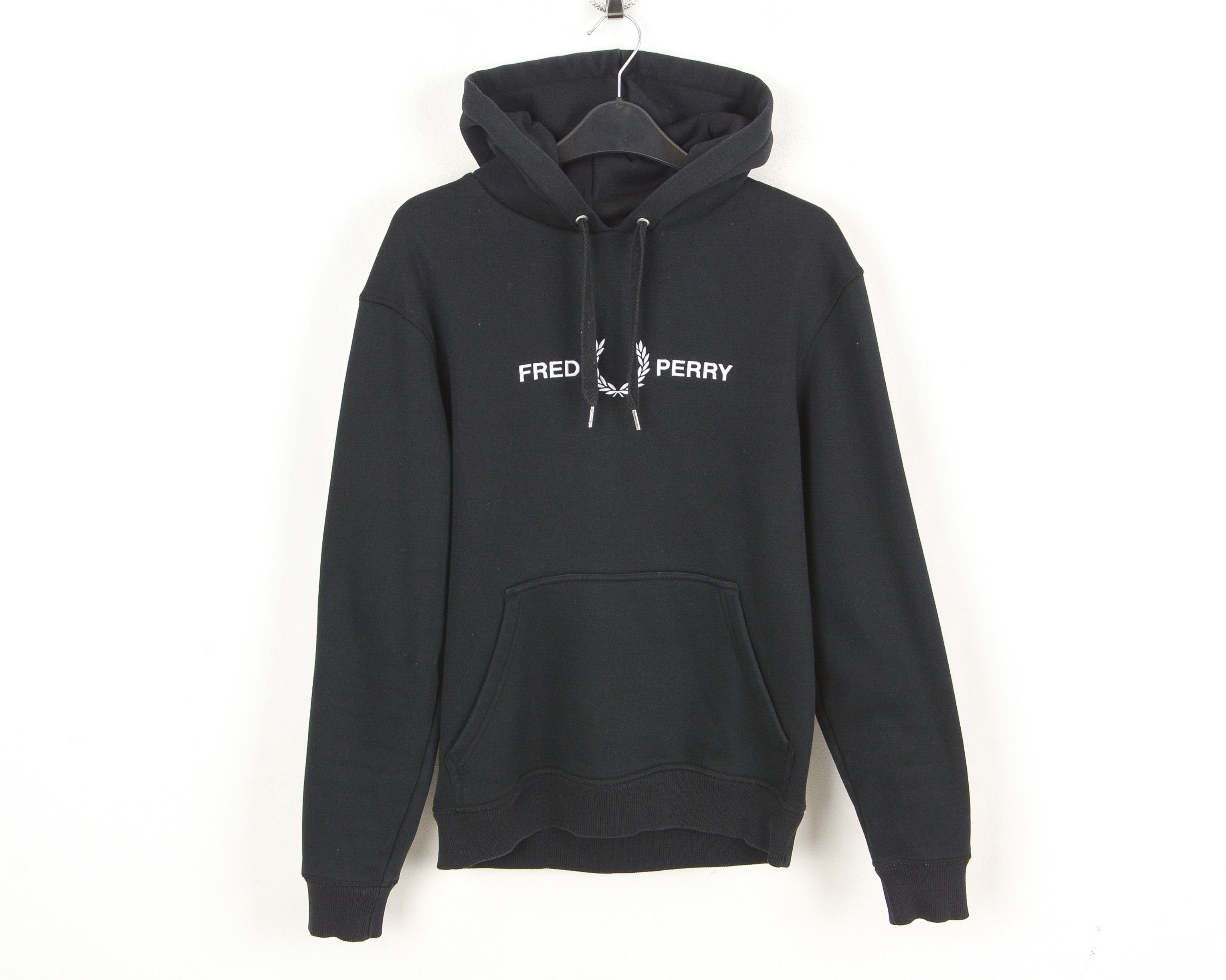 Fred Perry S Hoodie Men's, Long sleeve sport sweatshirt jumper pullover Size US S / EU 44-46 / 1 - 1 Thumbnail