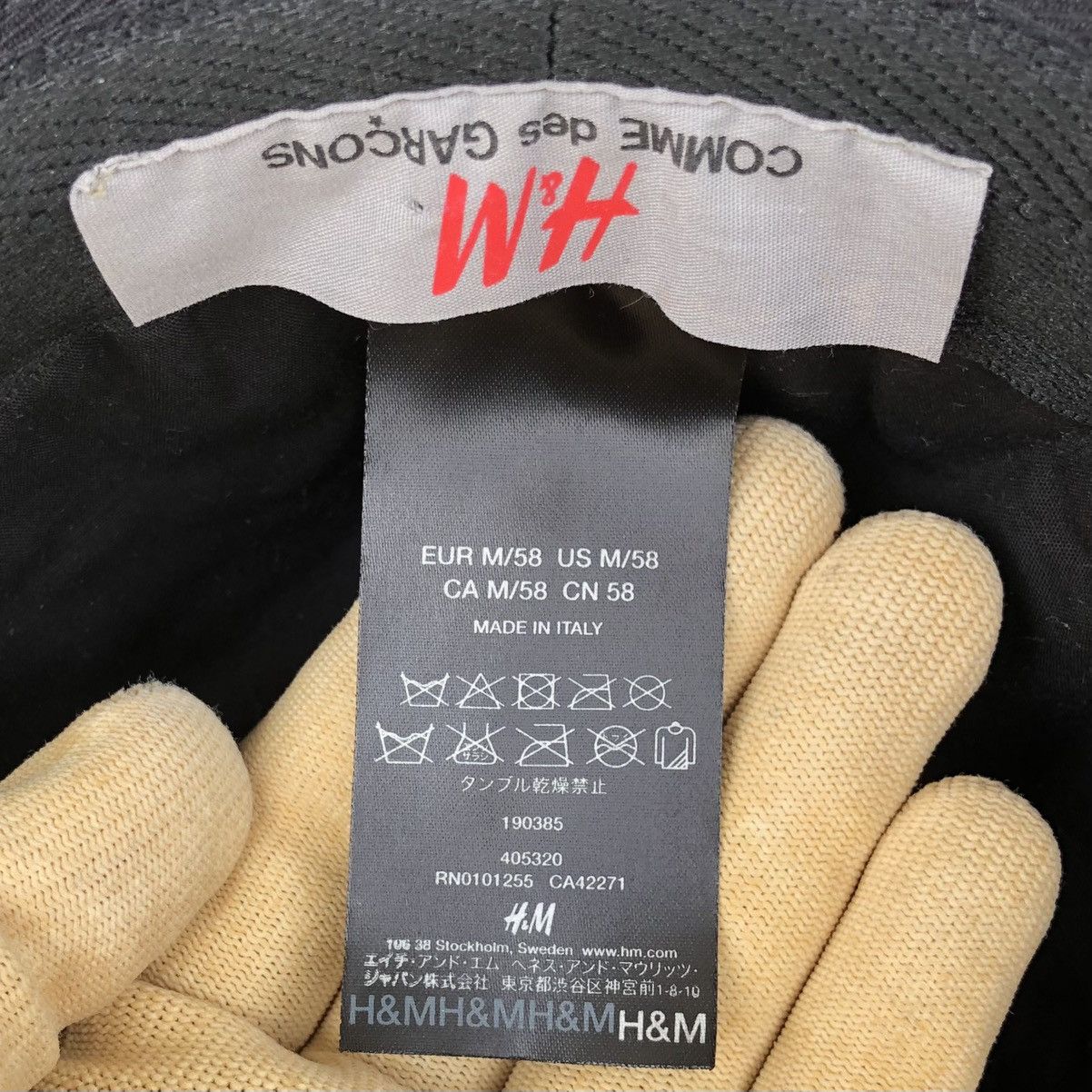 Comme des Garcons Comme des Garçons Black For H&M Wool Hat UNISEX Size ONE SIZE - 12 Thumbnail