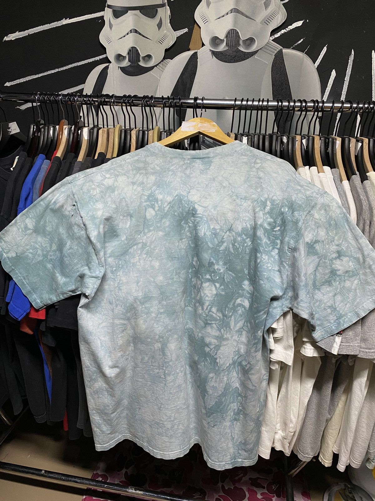 Vintage 90’s Vintage Yoda Star Wars Liquid Blue Tee Shirt XLarge Size US XL / EU 56 / 4 - 3 Thumbnail