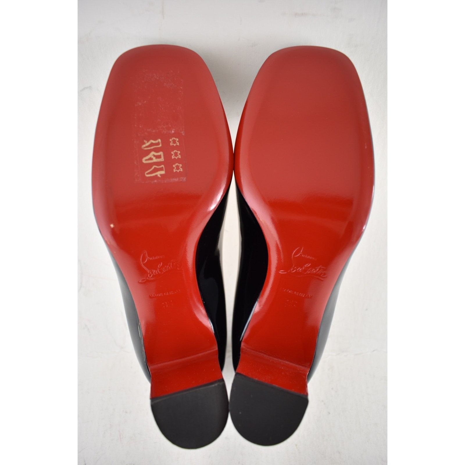 Christian Louboutin Christian Louboutin Cadrilla 70 Patent Block Heel Pump 35 Size US 5 / IT 35 - 15 Thumbnail