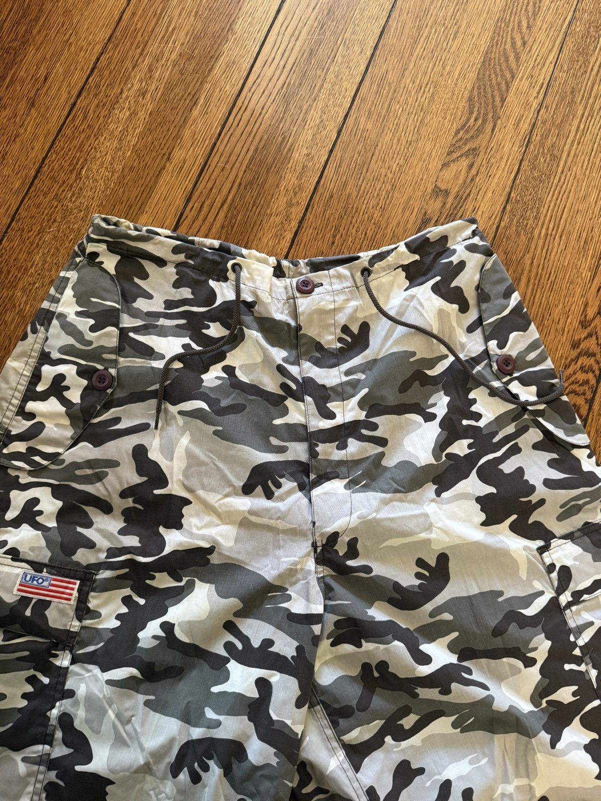 Other UFO Y2K Rave Pants Unisex Medium M Raver Festival Camo Size US 36 / EU 52 - 3 Thumbnail