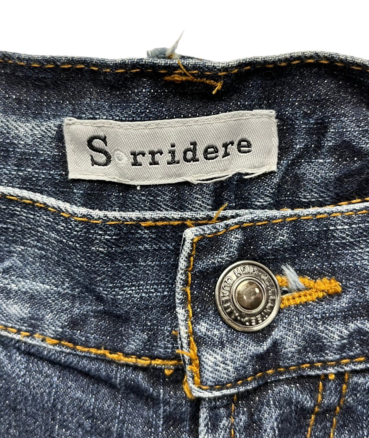 Japanese Brand 🔥VERYRARE🔥SORRIDERE Punk Angel Wings Printed Flare Denim💥 Size US 32 / EU 48 - 9 Thumbnail