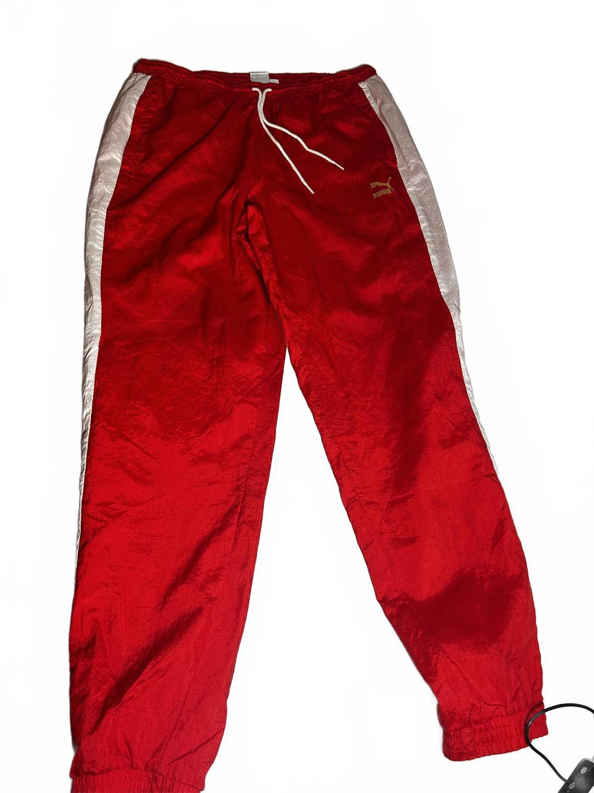 Puma Puma Red Track Pants with White Accents Size US 36 / EU 52 - 3 Thumbnail