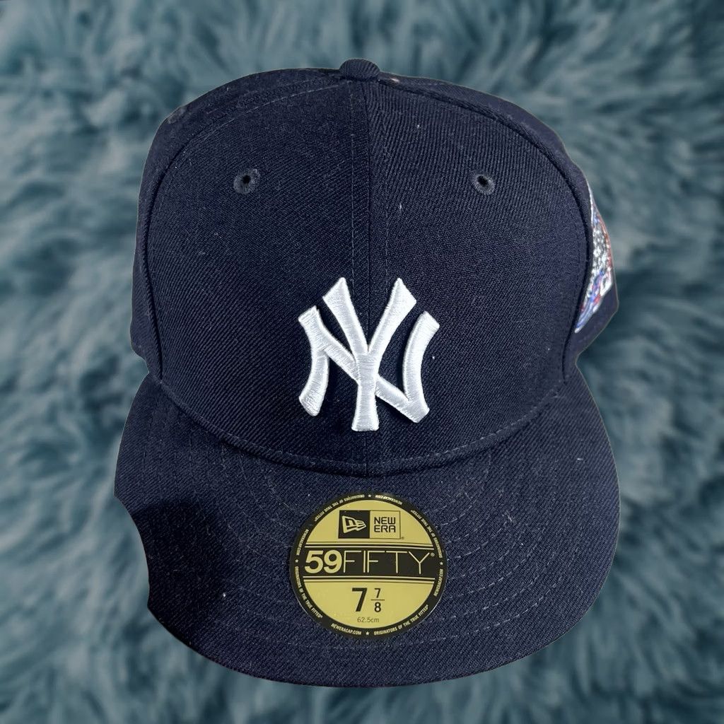 New Era New Era New York Yankees 59FIFTY Patch Hat Cap 7 7/8 Subway Series Blue Hat Mens Cap Size ONE SIZE - 1 Thumbnail
