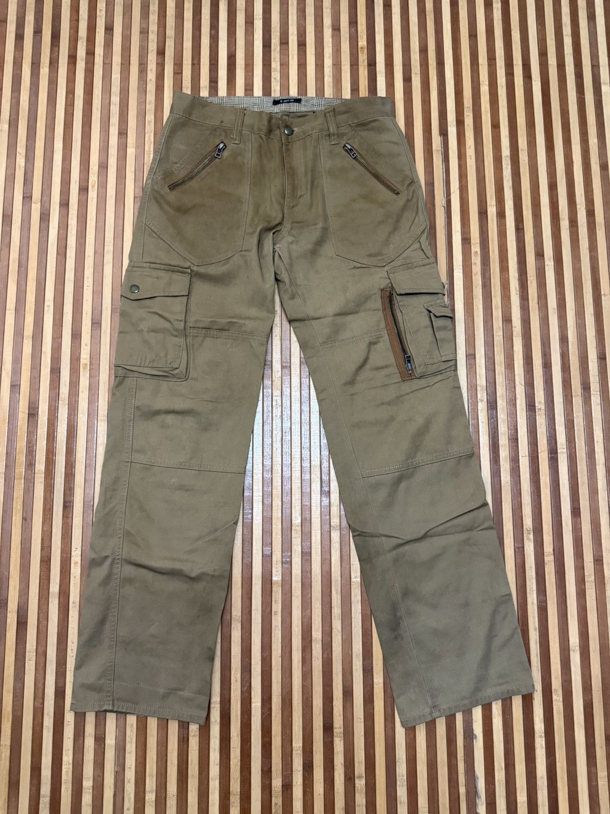 Japanese Brand Vintage Double Focus Cargo Pants Big Pockets Streetwear Size US 30 / EU 46 - 2 Thumbnail