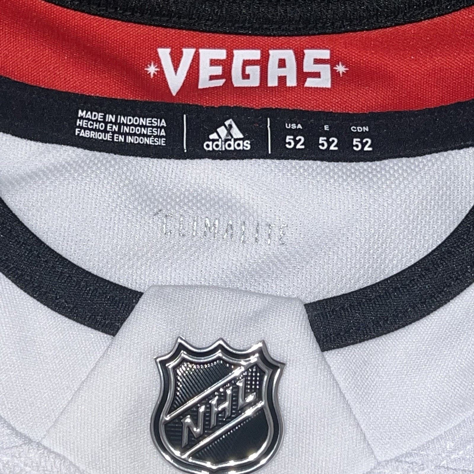 Adidas Adidas Men's 52 NHL Las Vegas Golden Knights Jersey CR4366 Size US XL / EU 56 / 4 - 5 Thumbnail