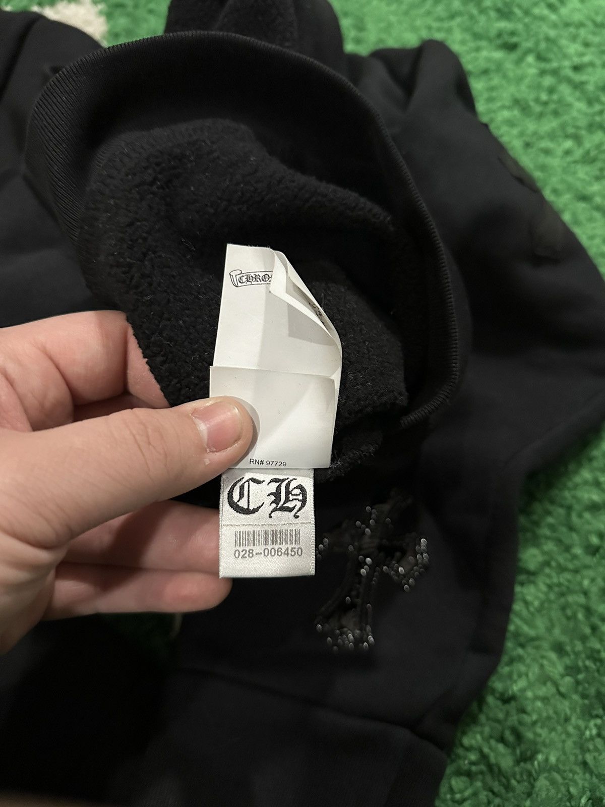 Chrome Hearts Chrome Hearts Black Cross Patch Quarter Zip Size US S / EU 44-46 / 1 - 8 Thumbnail