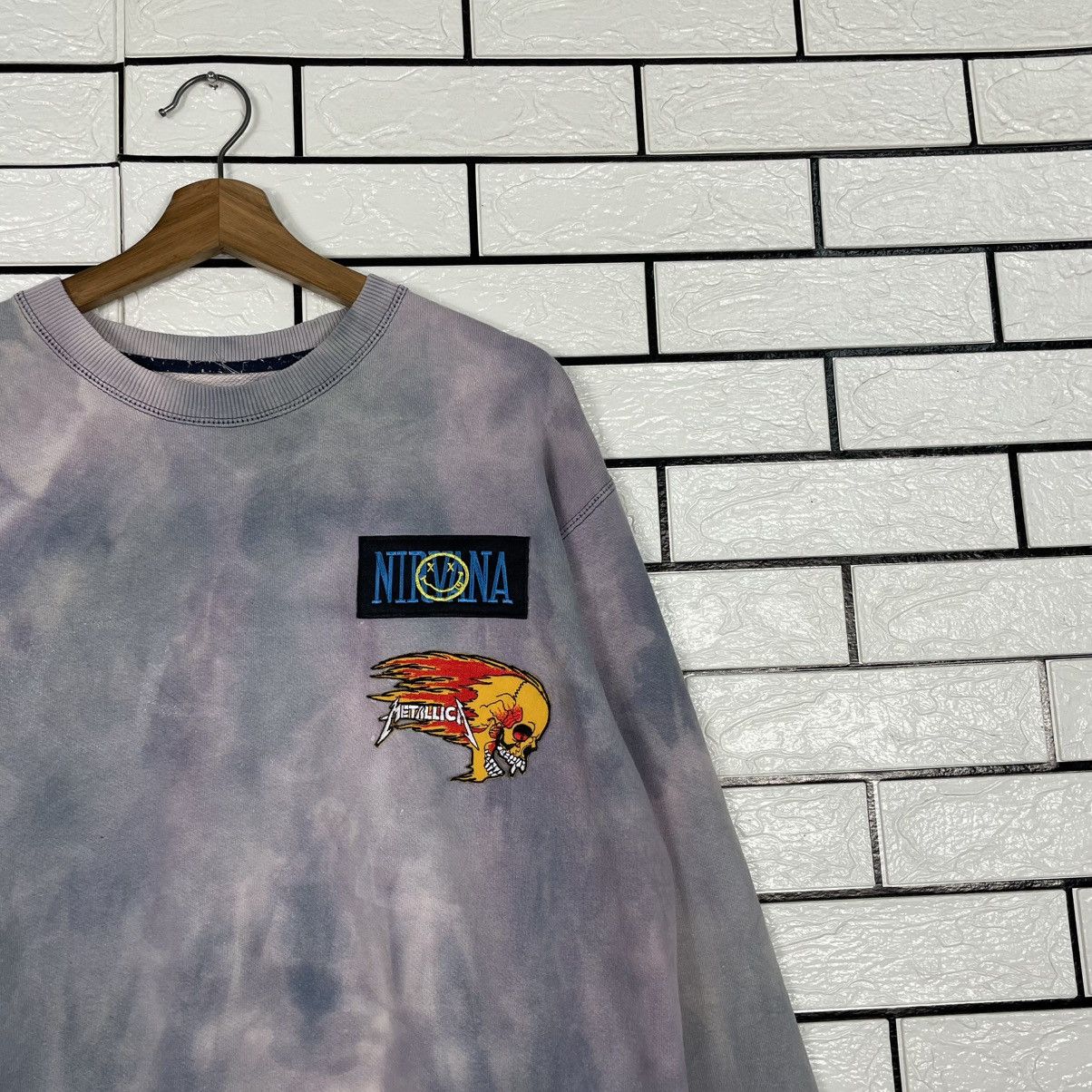 Japanese Brand Nirvana Metalicca Punk Sweatshirt Size US M / EU 48-50 / 2 - 5 Thumbnail