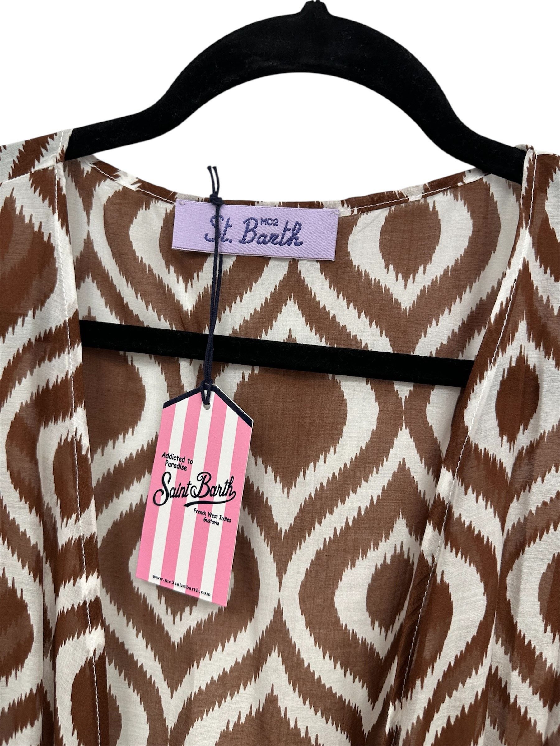 MC2 Saint Barth Cotton and silk long beach dress Size M / US 6-8 / IT 42-44 - 9 Thumbnail