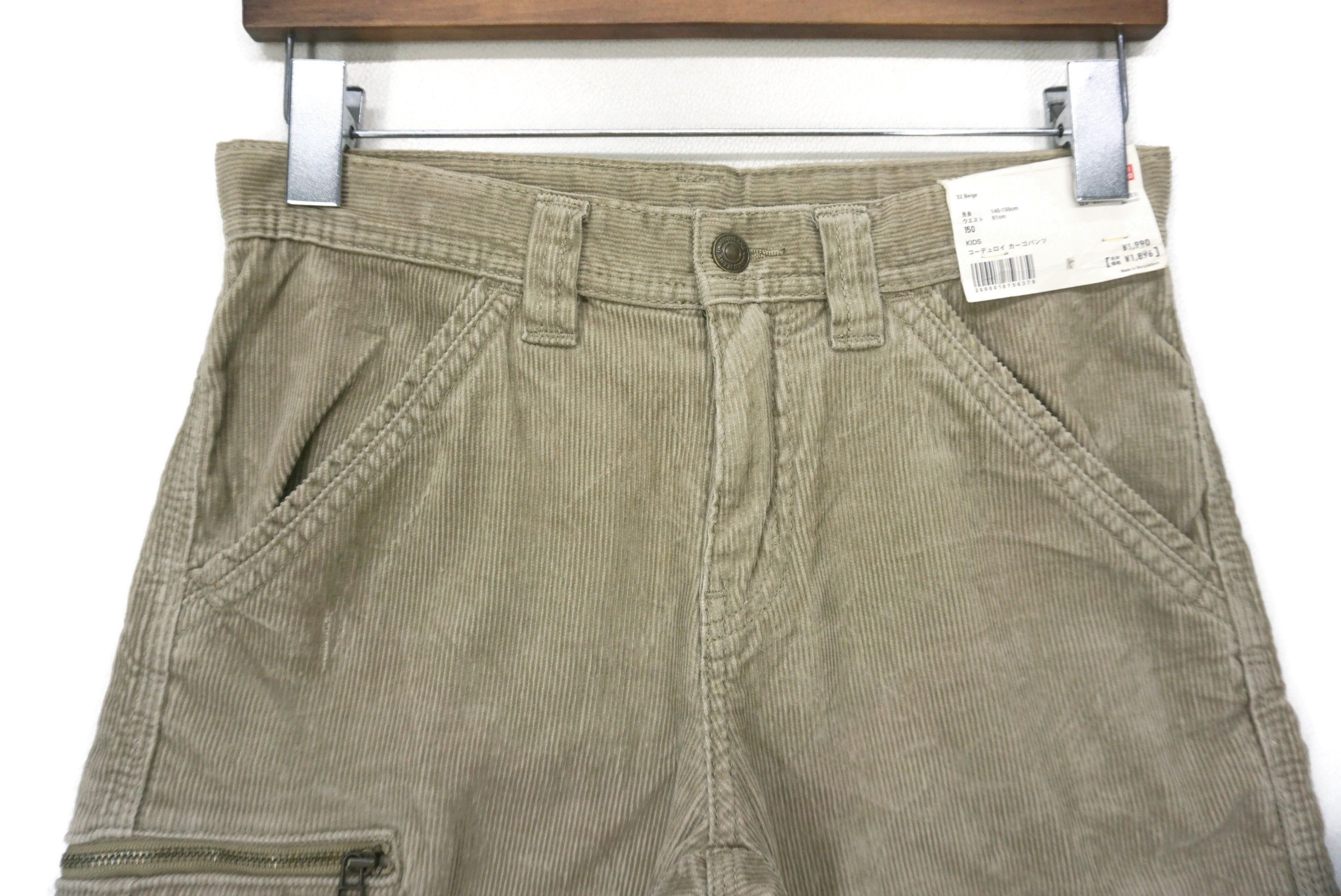 Japanese Brand Uniqlo Pants fit W28xL29 Surplus Fatigues Corduroy Cargo Size 24" / US 00 / IT 34 - 3 Thumbnail