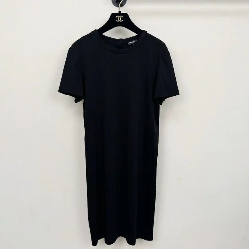 Chanel Black Summer Short Sleeve Dress 0089