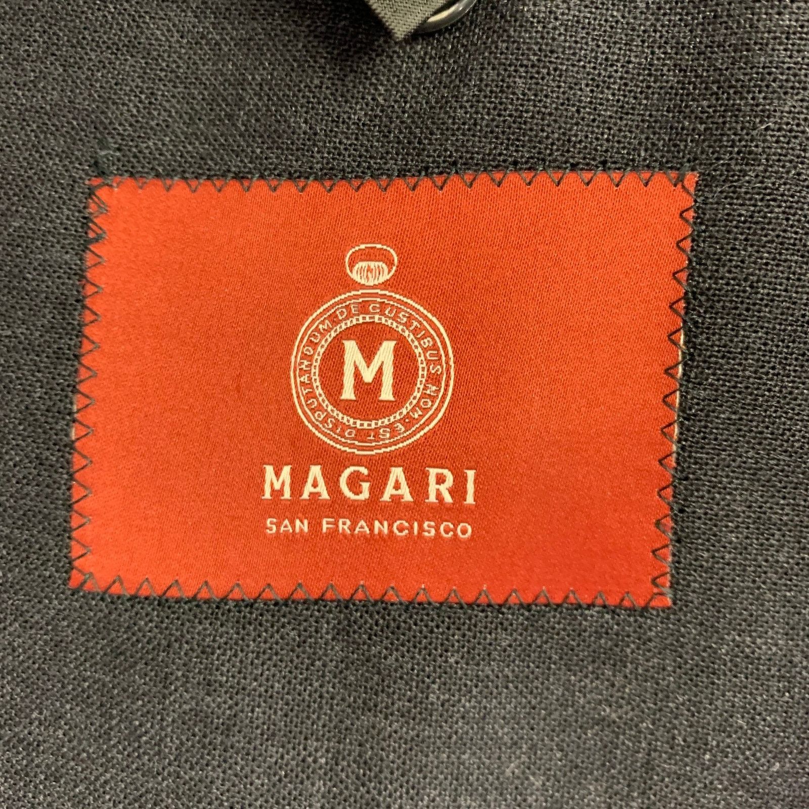 Other MAGARI Size 40 Grey Charcoal Virgin Wool Sport Coat Size 40R - 6 Thumbnail