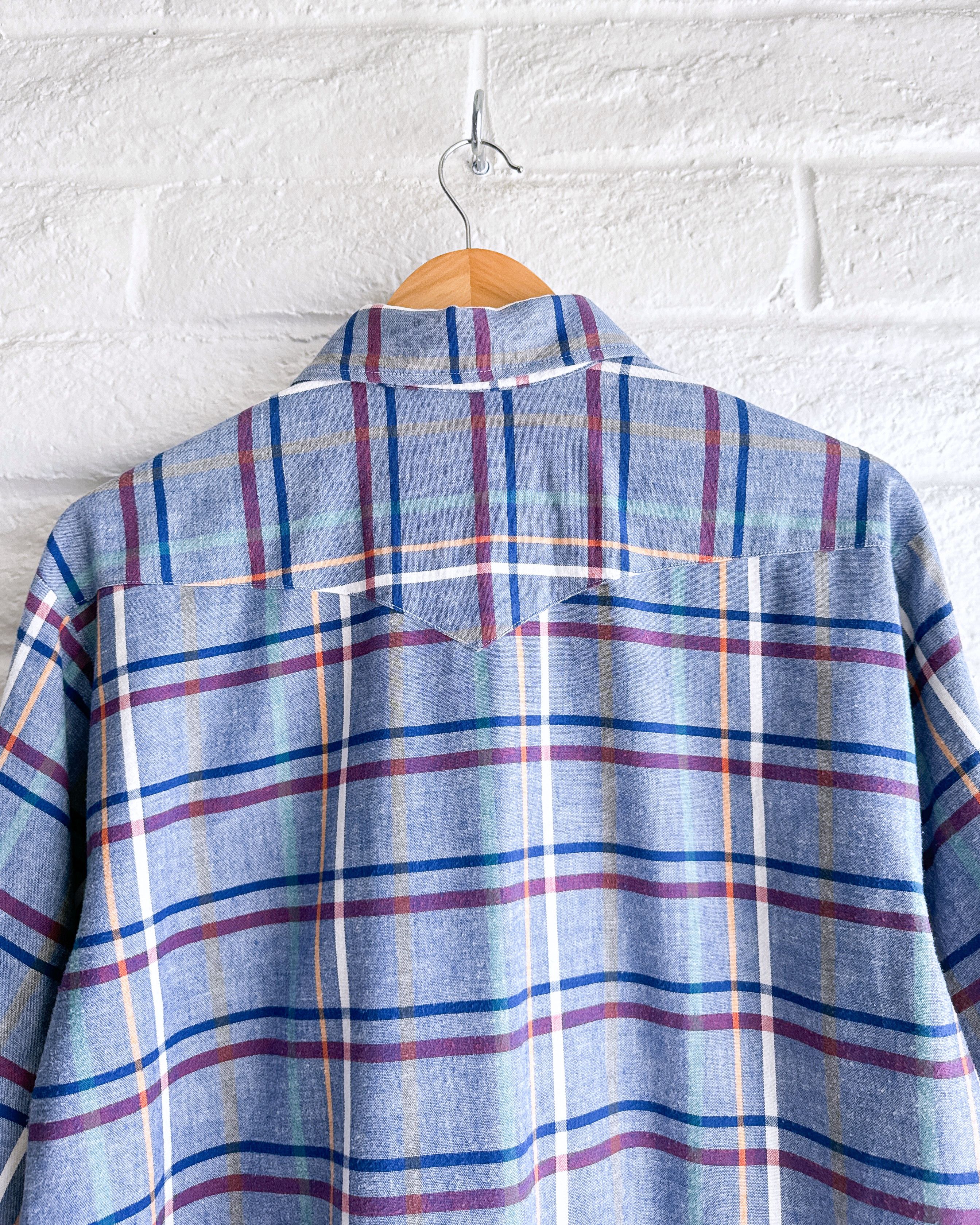 Vintage Vintage 90s Ranch And Town Striped Western Shirt Men's L Size US L / EU 52-54 / 3 - 5 Thumbnail
