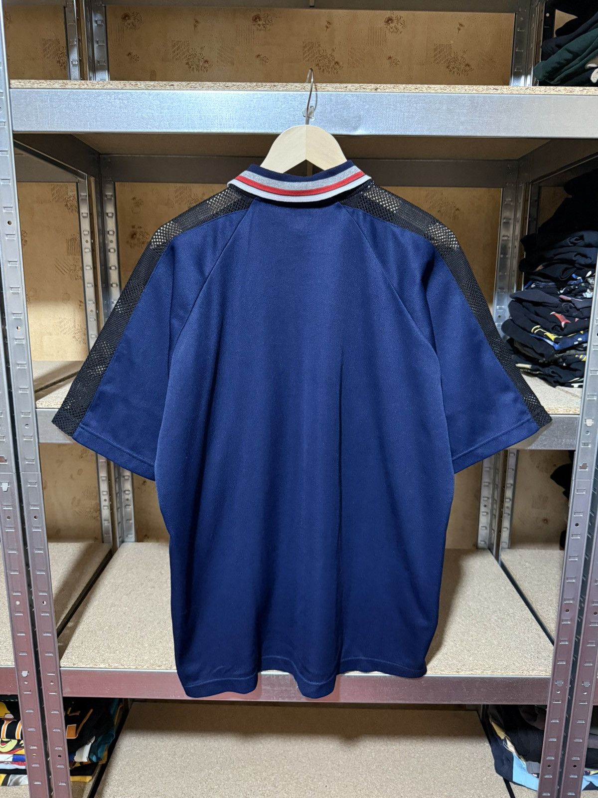 Nike × Vintage 🇺🇸 Vintage 90s Nike Polo T-shirt PSG Made In USA Y2K Hype Size US XL / EU 56 / 4 - 2 Thumbnail