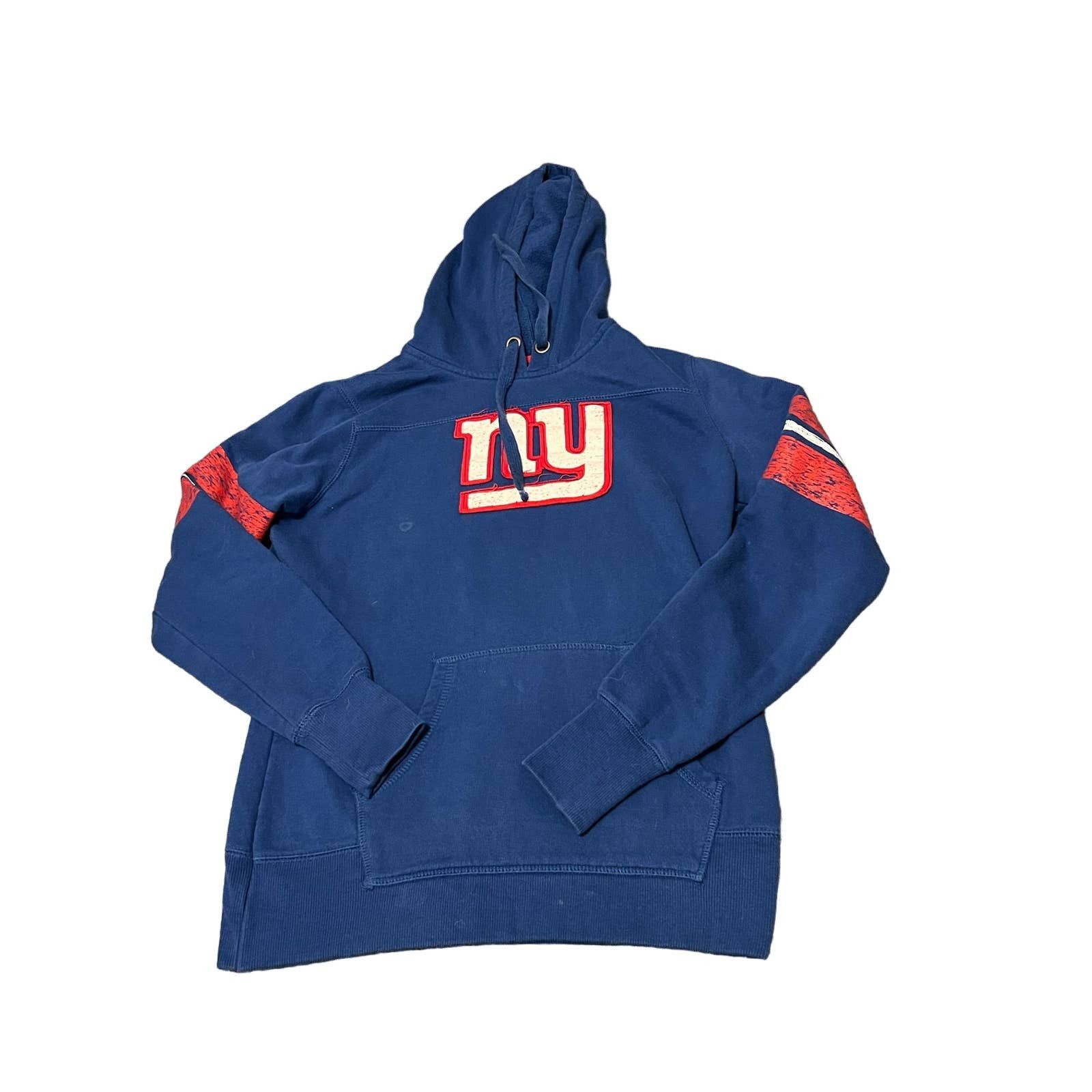 Ladies Vintage Nfl New York Giants Sports Illustrated Hoodie Sweatshirt  Gray XL