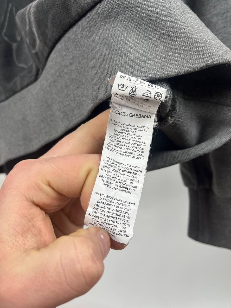 Dolce & Gabbana Dolce & Gabbanna Rocky Marciano Grey Hoodie Size 44 Size US S / EU 44-46 / 1 - 11 Thumbnail