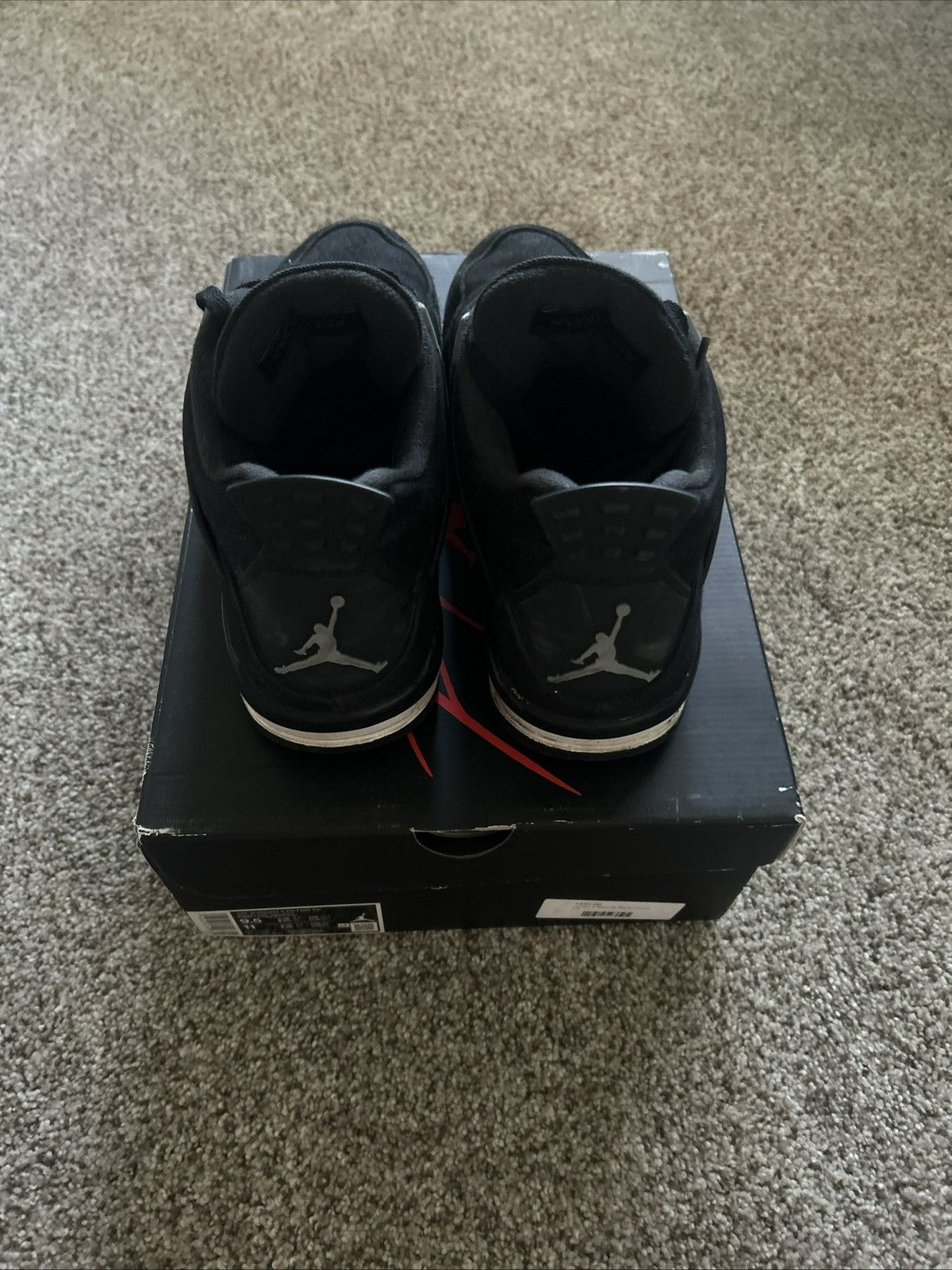 Jordan Brand Jordan 4 Black Canvas Size US 9.5 / EU 42-43 - 3 Thumbnail