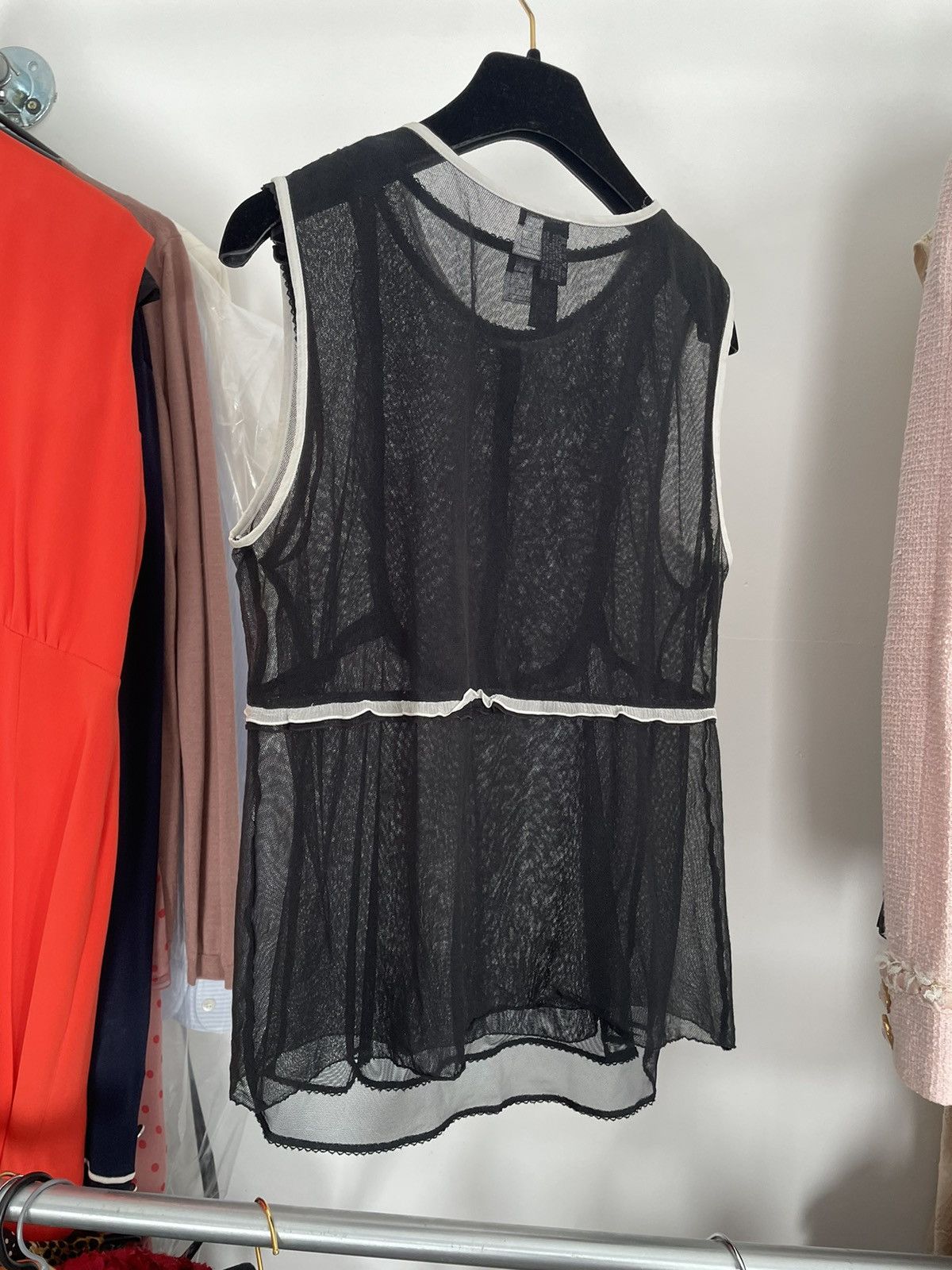 Chanel × Karl Lagerfeld Chanel 2007 mesh tank top Size M / US 6-8 / IT 42-44 - 4 Thumbnail