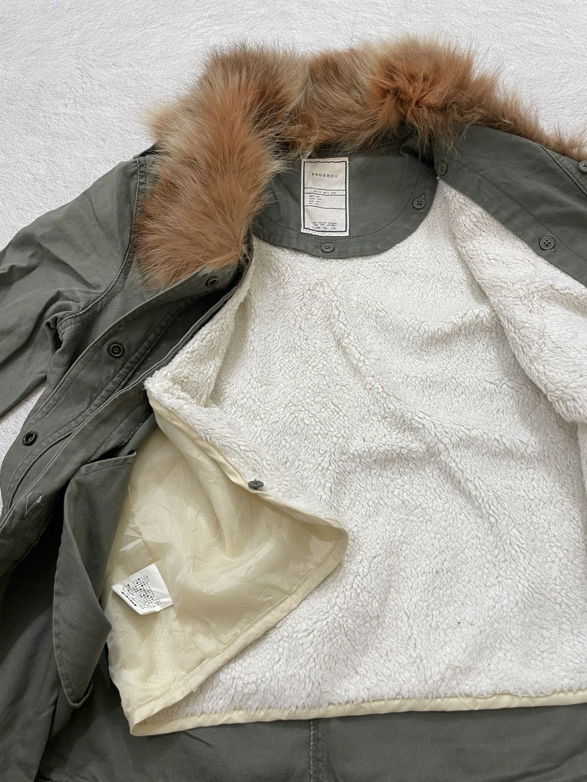 Japanese Brand LGB Olive Fur Collar Parka Vintage Military winter layering Size US M / EU 48-50 / 2 - 6 Thumbnail