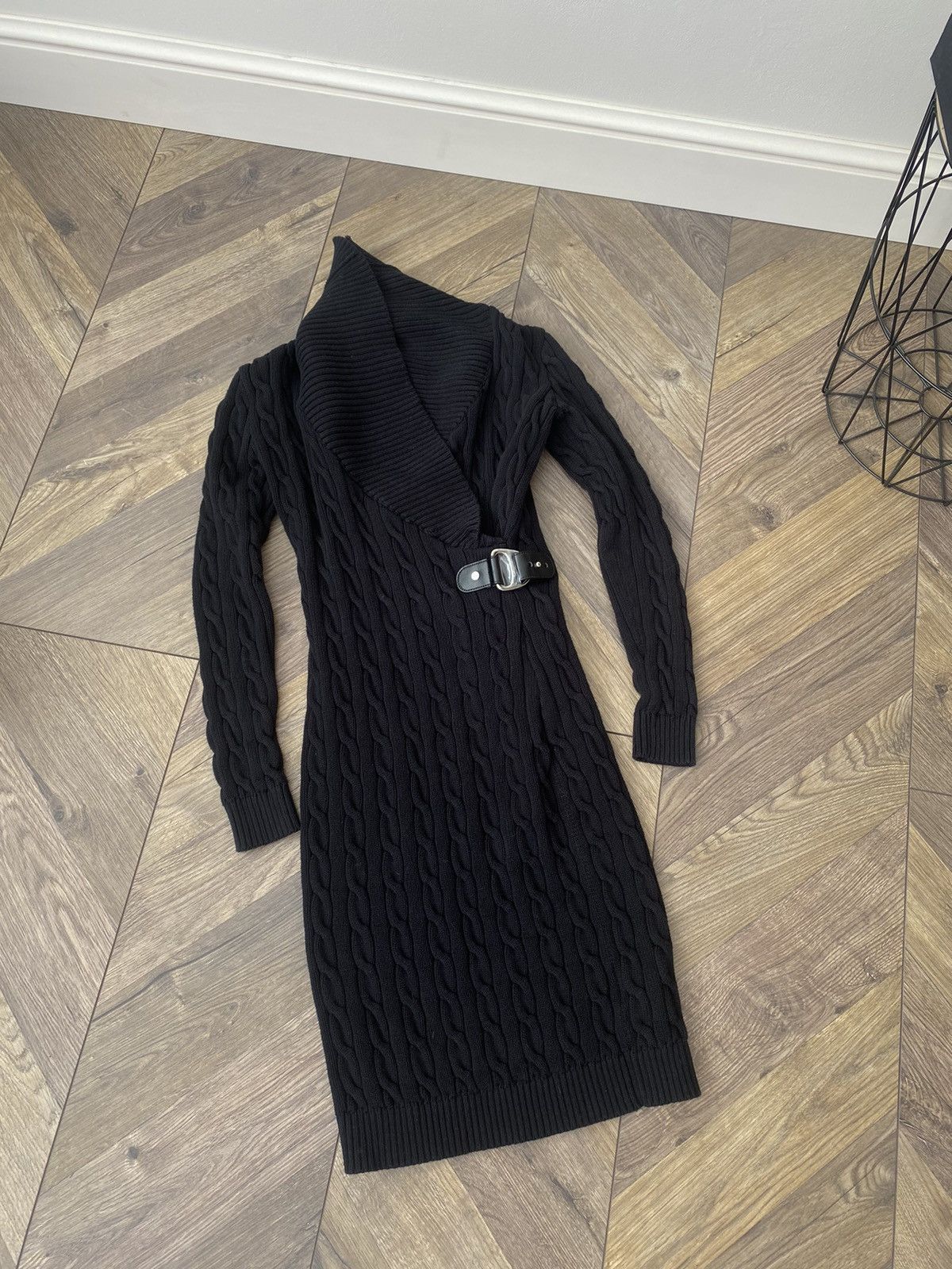 Polo Ralph Lauren × Vintage Vintage Ralph Lauren Black Label Cable Knit Dress Size XXS / US 00 / IT 34 - 4 Thumbnail
