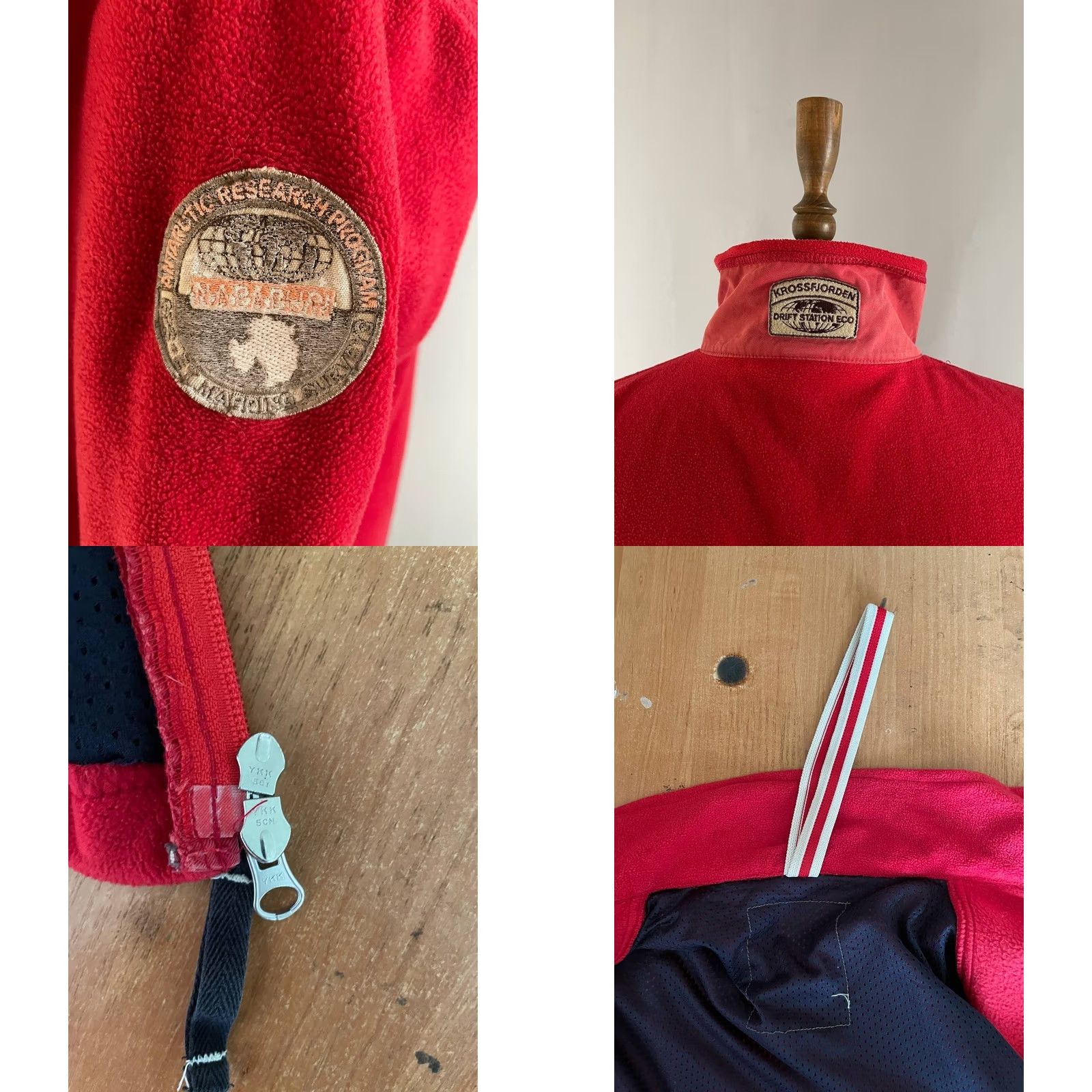 Napapijri Napapijri Jacket Men L Red Long Sleeve Fleece Polyester Zip 66CM 59CM Breathable Lightweight Winter Campus Business Casual Sports Size US L / EU 52-54 / 3 - 9 Thumbnail