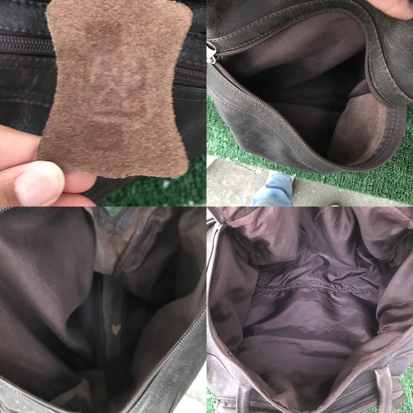 Vintage VINTAGE CCB Crafts of Brazil Leather Duffle Bag XL Travel Weekender Luggage - Brown, Dark, Unisex Adult, 23" L x 13" H x 11" W, Leather, Duffel Size ONE SIZE - 9 Thumbnail