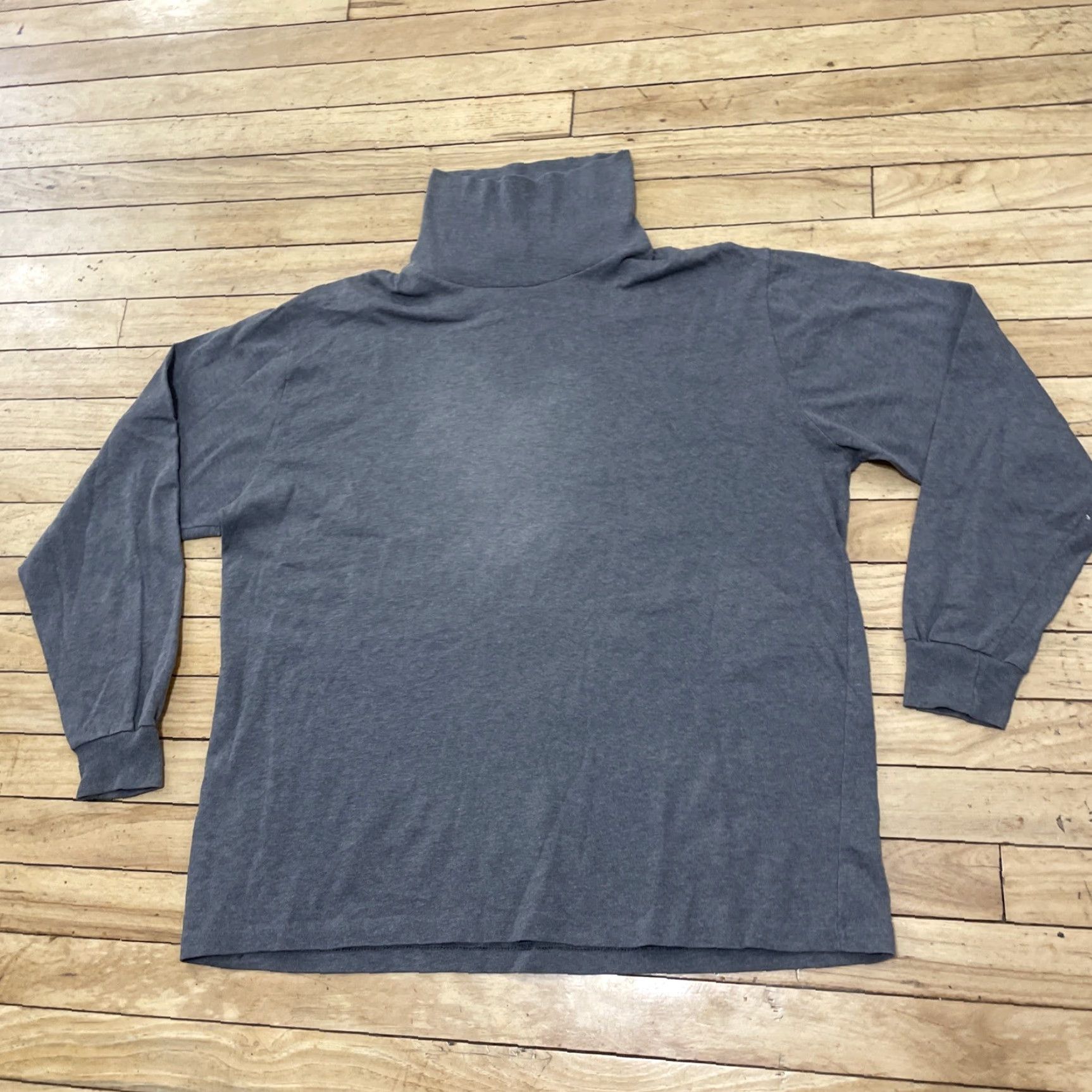 Vintage VINTAGE Cross Creek Sweater Men XL Gray Turtleneck Pullover Made USA 90s Minimal Shirt Mens Winter Knit Mock Neck Pullover 90s Cross Creek Stone gray Size US XL / EU 56 / 4 - 3 Thumbnail