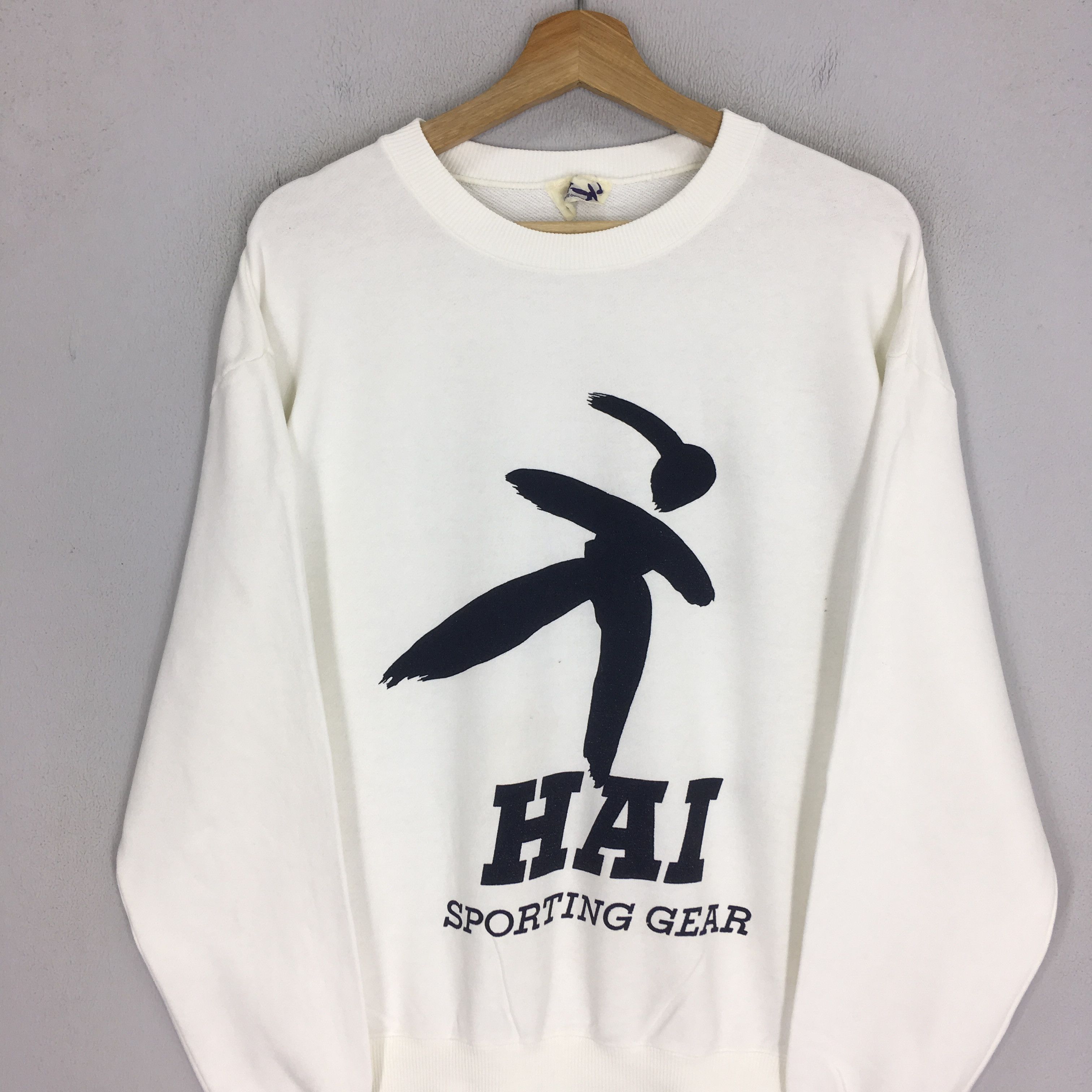 Hai Sporting Gear vintage white sweatshirt - 418 Size US M / EU 48-50 / 2 - 6 Thumbnail