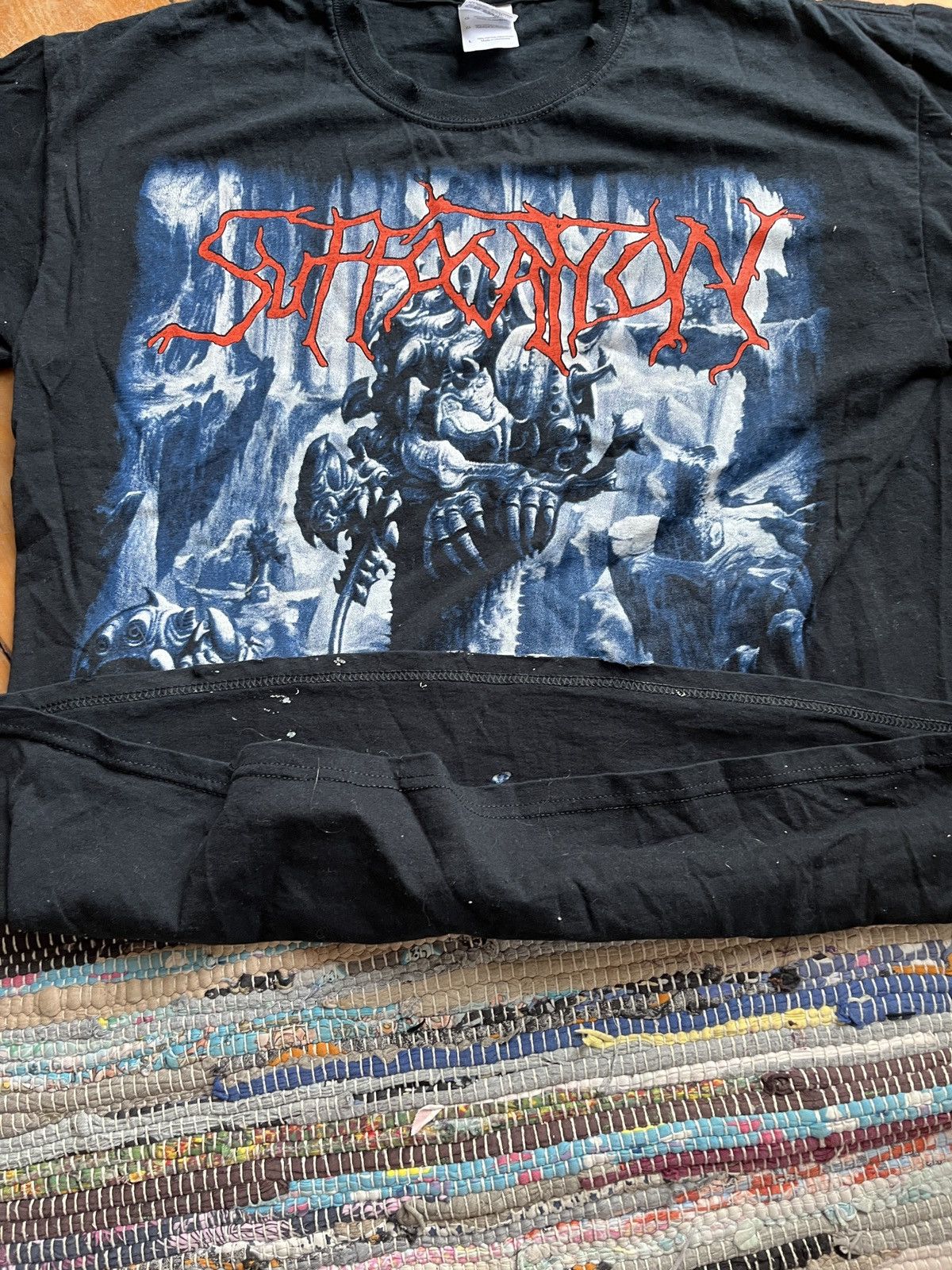 Band Tees × Vintage Suffocation Vintage tee Breeding the spawn 90s t-shirt Size US L / EU 52-54 / 3 - 4 Thumbnail