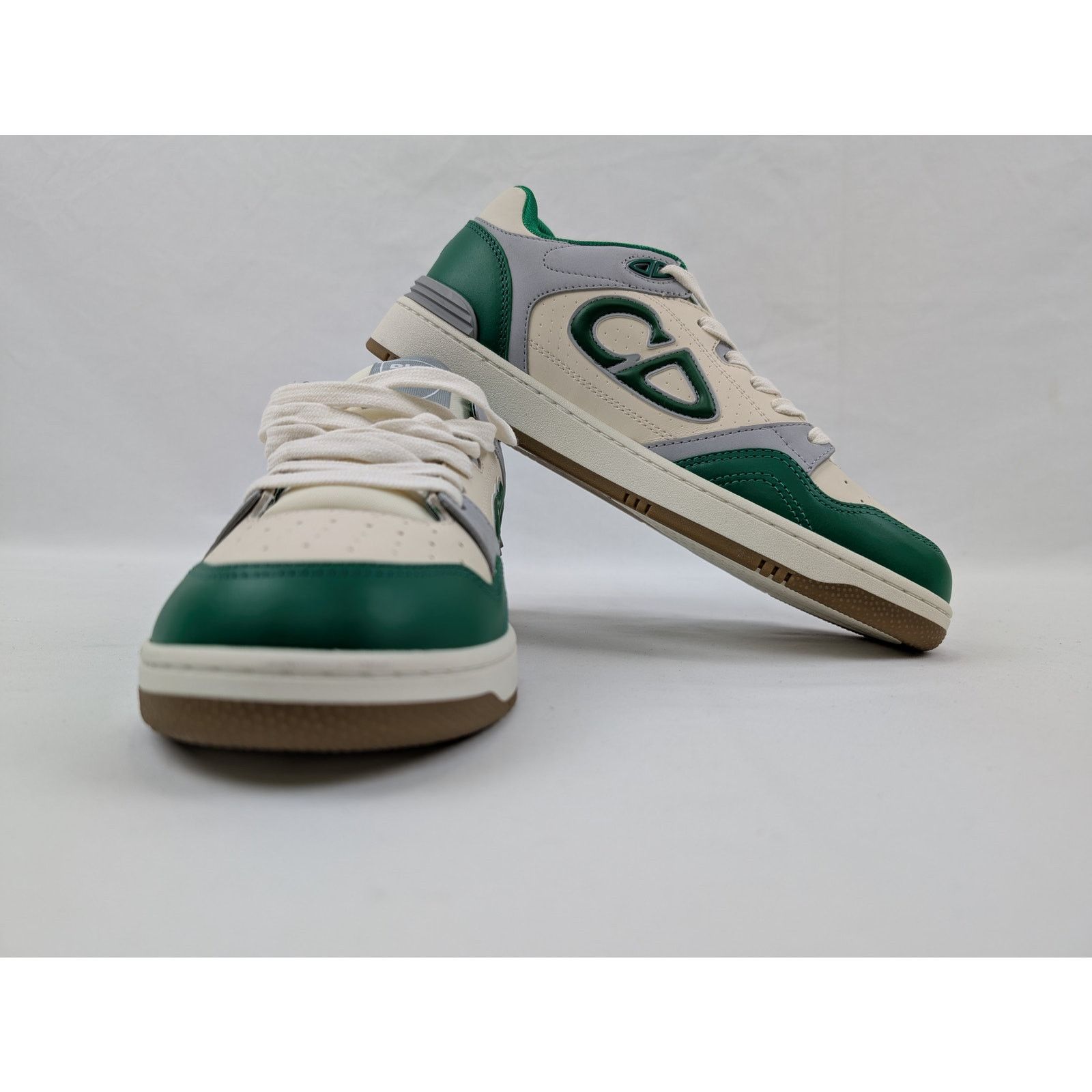 Dior o1rshd1 M-B57 LT Calf Sneakers in Grey/Green Size US 8 / EU 41 - 16 Thumbnail