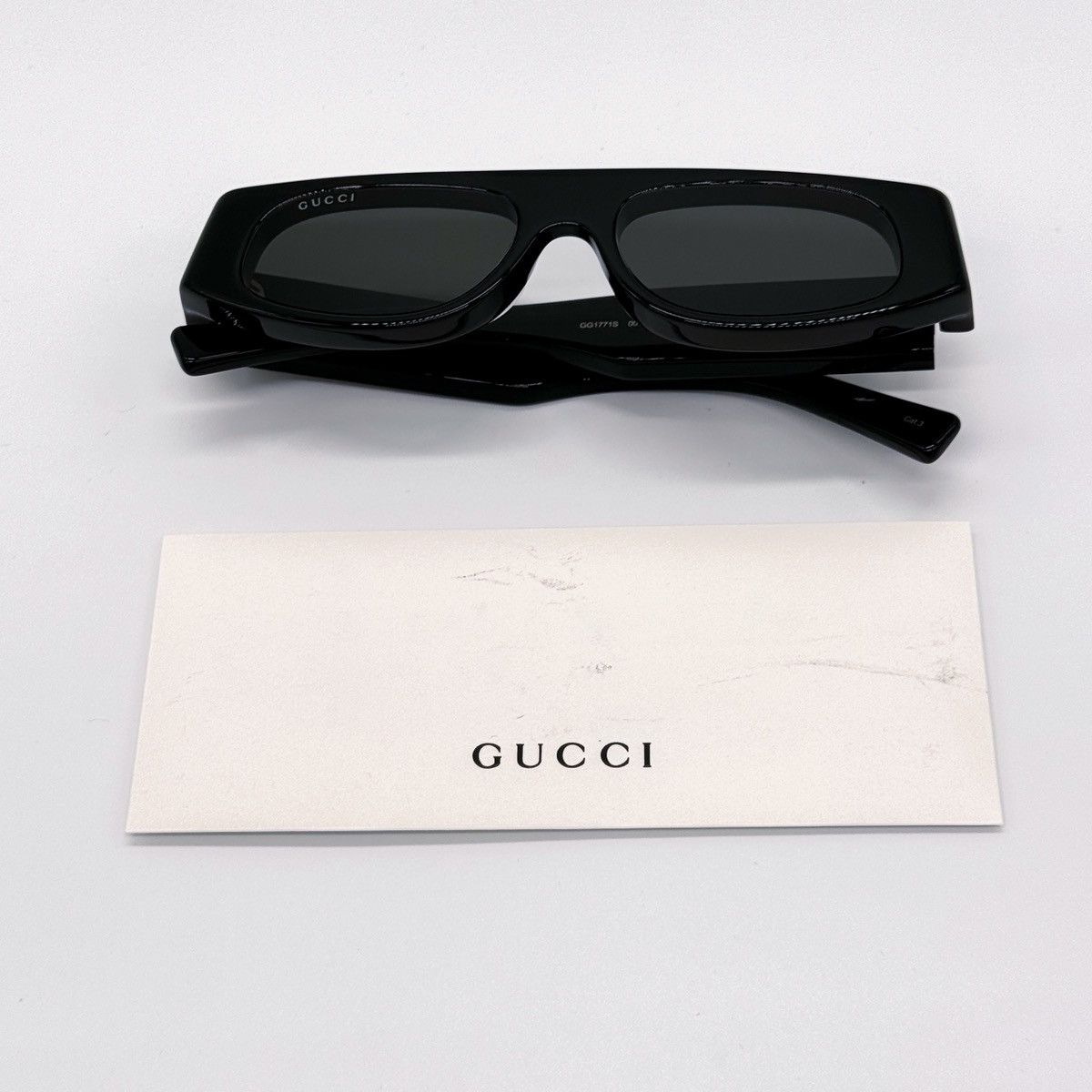 Gucci NEW GUCCI GG1771S 001 GEOMETRIC BLACK GREY WOMEN SUNGLASSES Size ONE SIZE - 14 Thumbnail