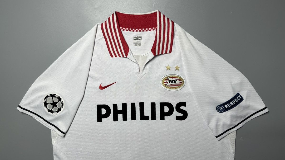 Nike PSV EINDHOVEN NIKE 2007/2009 SOCCER AWAY JERSEY #20 AFELLAY Size US XXL / EU 58 / 5 - 3 Thumbnail