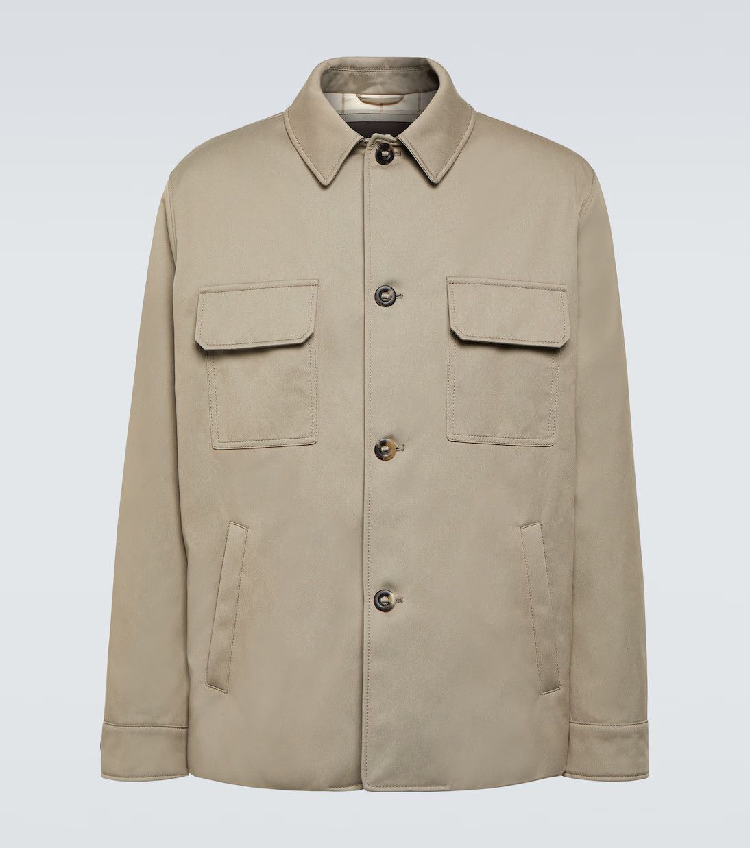 Loro Piana Sanda cotton-blend overshirt Size US M / EU 48-50 / 2 - 5 Thumbnail