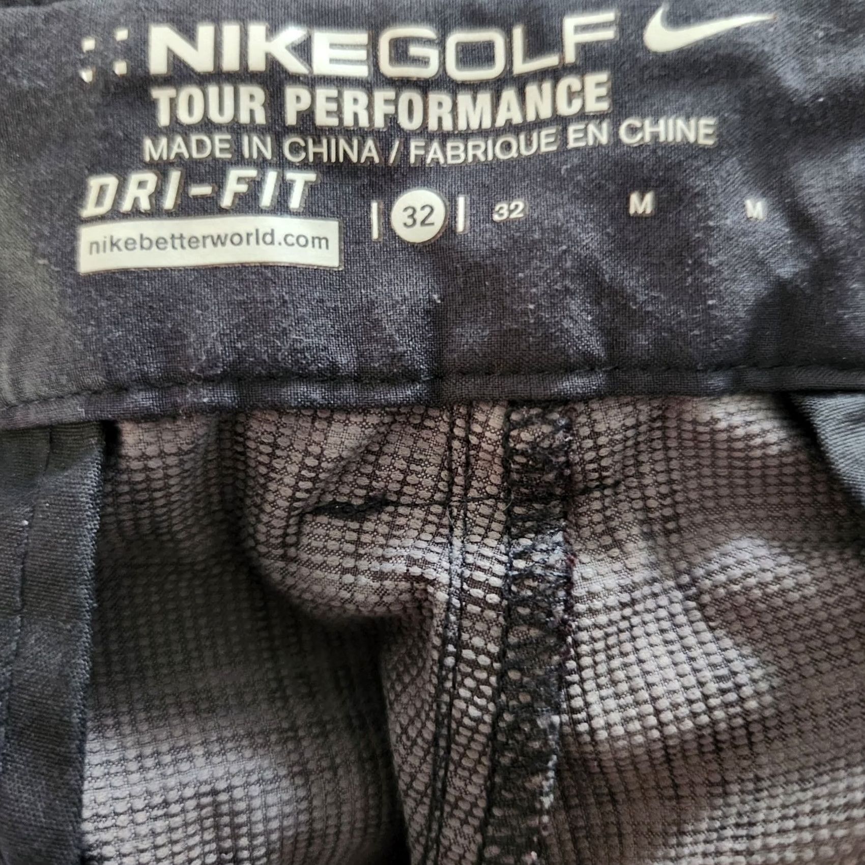 Nike Nike Golf Tour Performance Dri-Fit Mens Golf Shorts Plaid Sz 32 Gray Black Casual Shorts Mens 32 Nike Golf Size US 32 / EU 48 - 5 Thumbnail