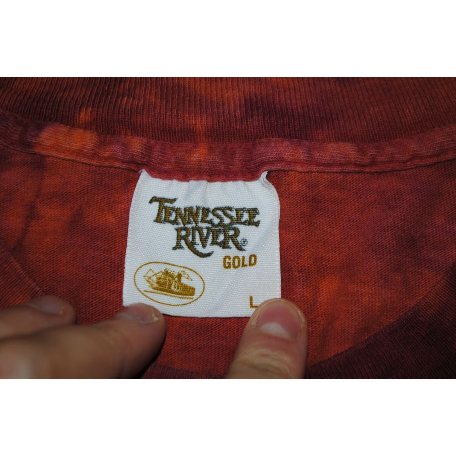 The Mountain VINTAGE TENNESSEE RIVER USA SHIRT Mens LARGE Red 1995 ALL OVER PRINT SINGLE STITCH 78cm 54cm Size US L / EU 52-54 / 3 - 3 Thumbnail