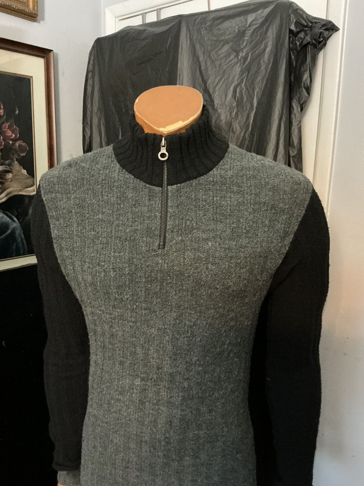 Steven Alan BSA EnD.GO Bray Steve Alan Italy Wool 1/4 Zip Ribbed Sweater Size US XS / EU 42 / 0 - 11 Thumbnail