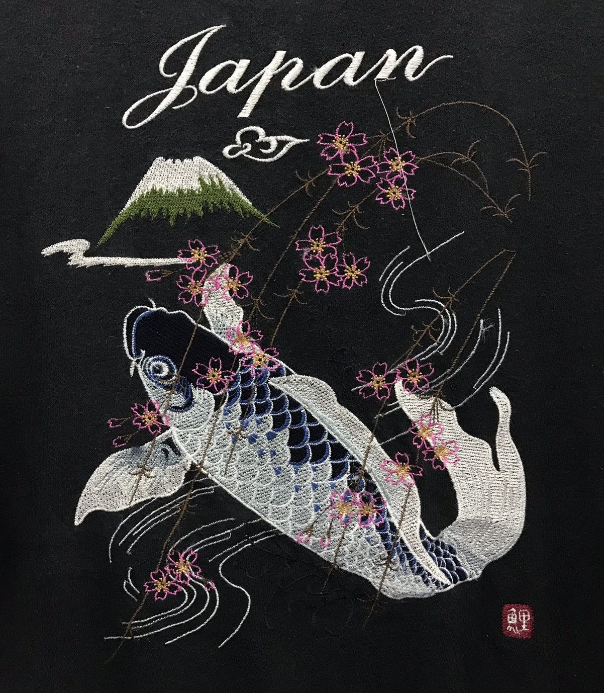 Japanese Brand × Vintage Vintage Japanese Brand Fish Koi Sukajan Shirt Size US XXL / EU 58 / 5 - 3 Thumbnail