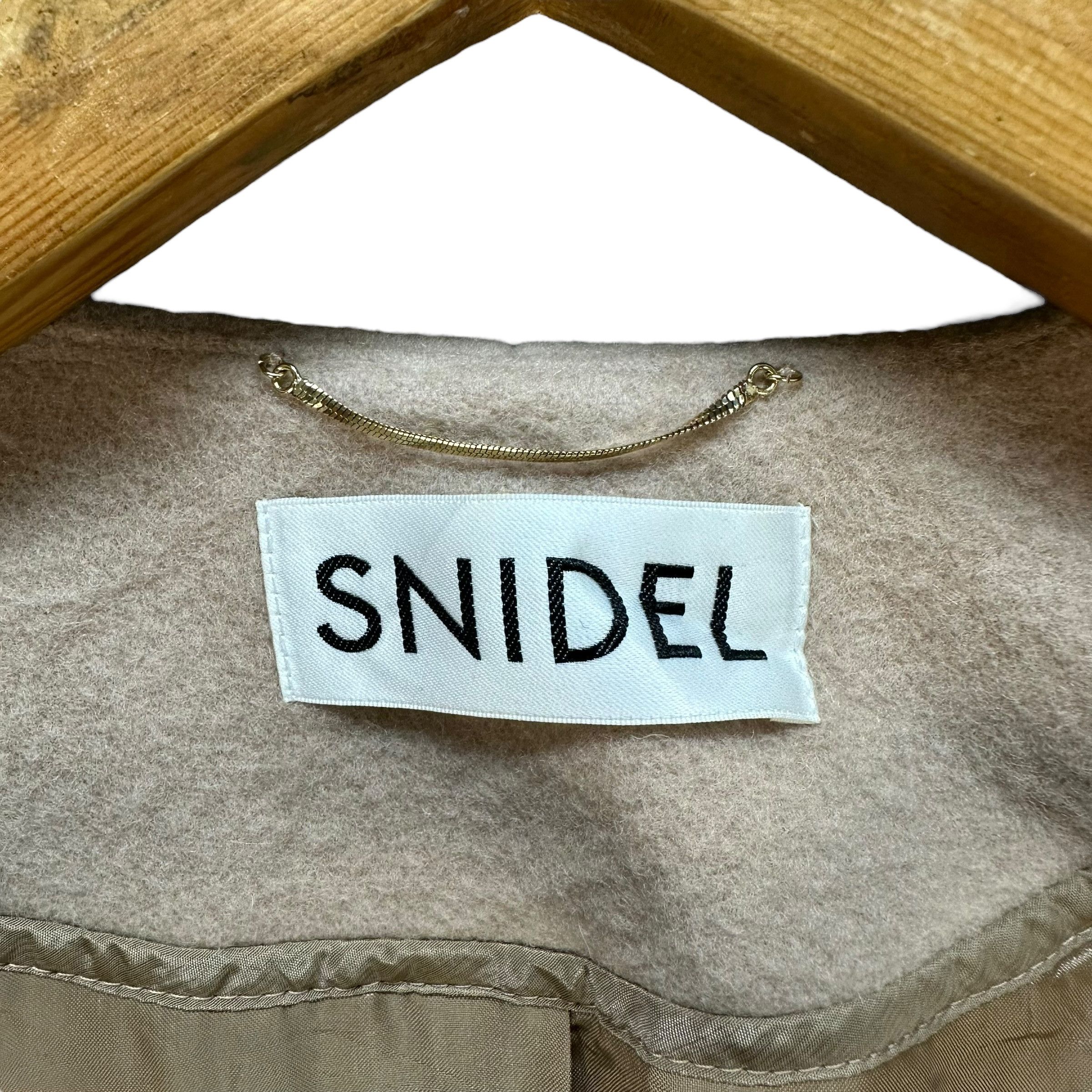 Japanese Brand SNIDEL Wool Nylon Cashmere Belted Long Coat #A69-1670 Size L / US 10 / IT 46 - 7 Thumbnail