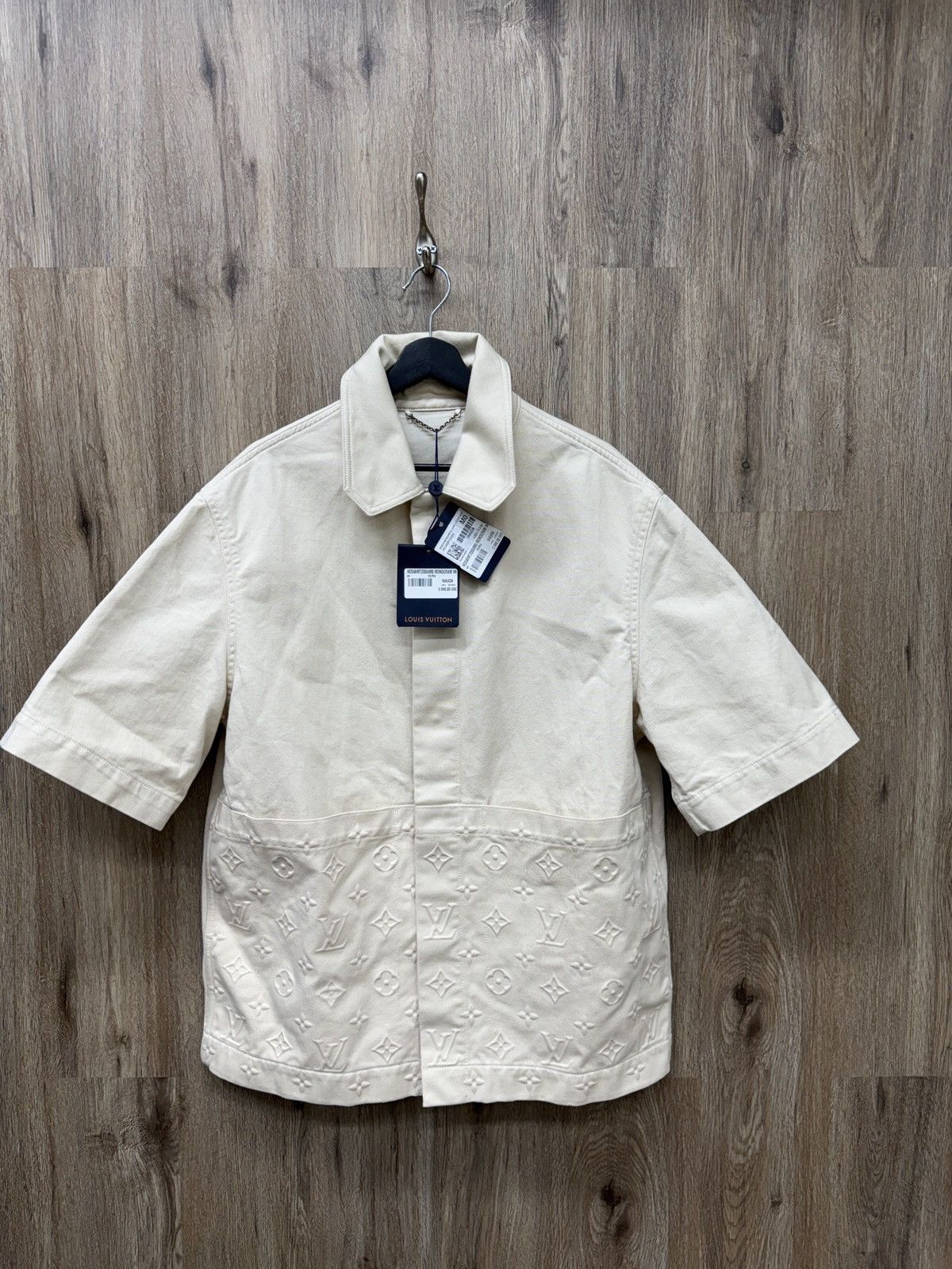 Louis Vuitton Louis Vuitton Beige Workwear Shirt Size US M / EU 48-50 / 2 - 1 Thumbnail