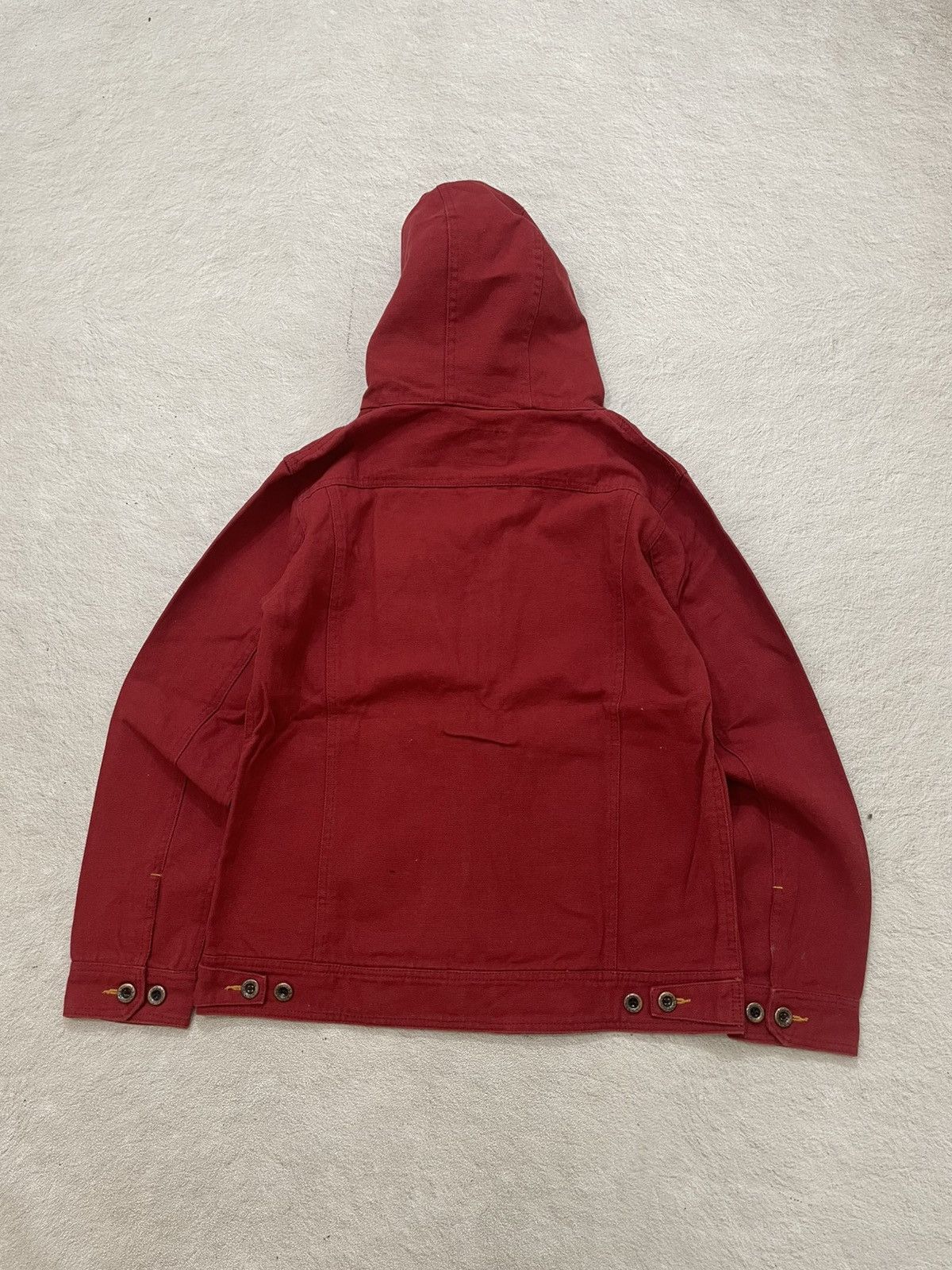 Japanese Brand 2000s Americana Workwear Hooded Canvas Jacket Y2K if6was9 Size US L / EU 52-54 / 3 - 6 Thumbnail