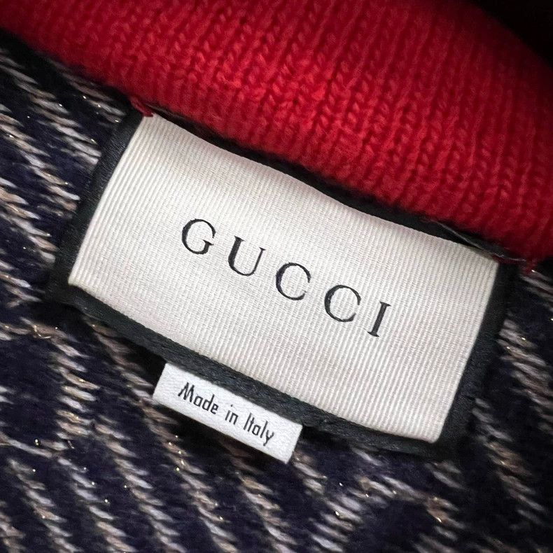 Gucci Gucci Color-matched jacquad GG knitted jacket 2502-Nextarro Size US XS / EU 42 / 0 - 2 Thumbnail