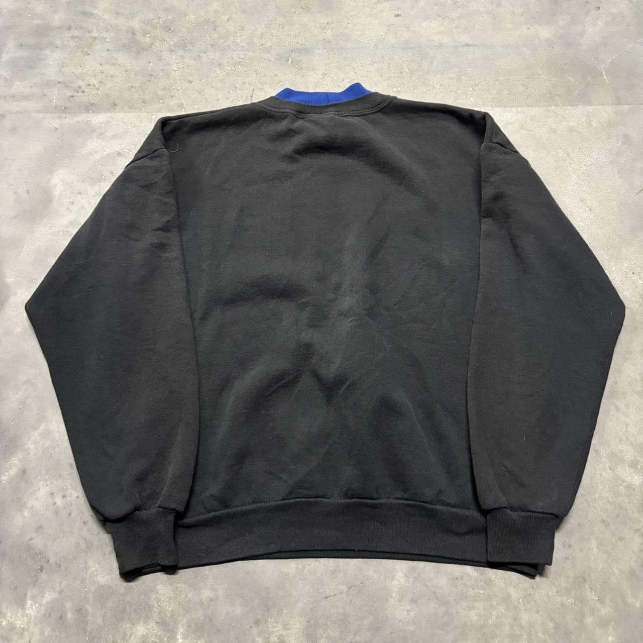 Japanese Brand × Vintage Crazy Vintage 90s Flower Garden Made In USA Black Graphic Crewneck! Size US M / EU 48-50 / 2 - 6 Thumbnail