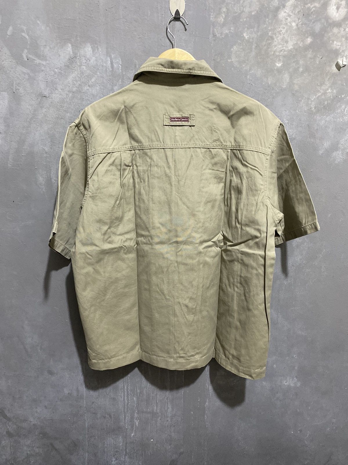 Marlboro classics zipper shirt military usa double pockets