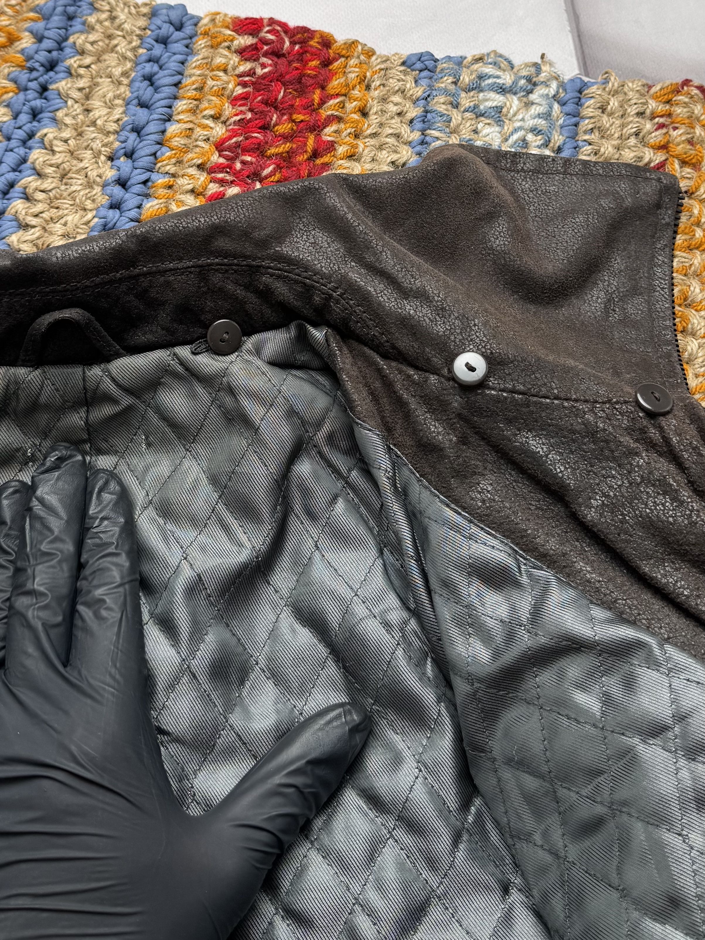 Vintage Vintage Cropped Real Leather Jacket (E4) Size L / US 10 / IT 46 - 9 Thumbnail